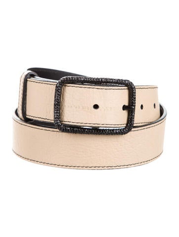 Valentino Embellished Leather Belt