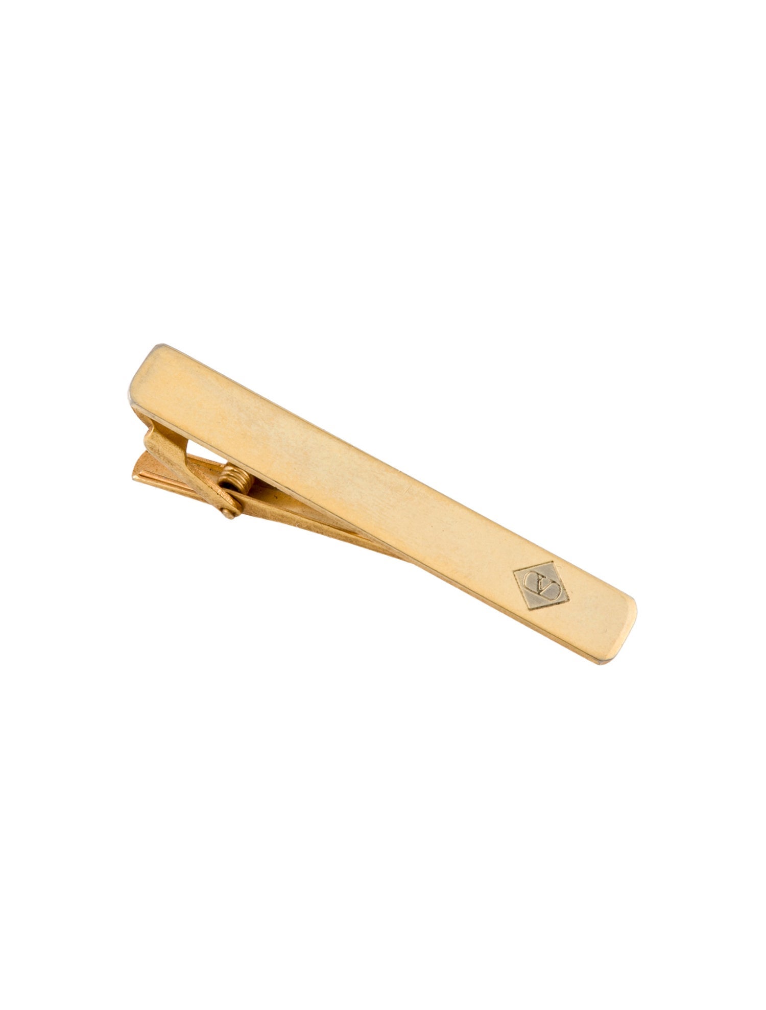 Valentino Vintage Two-Tone Logo Tie Clip