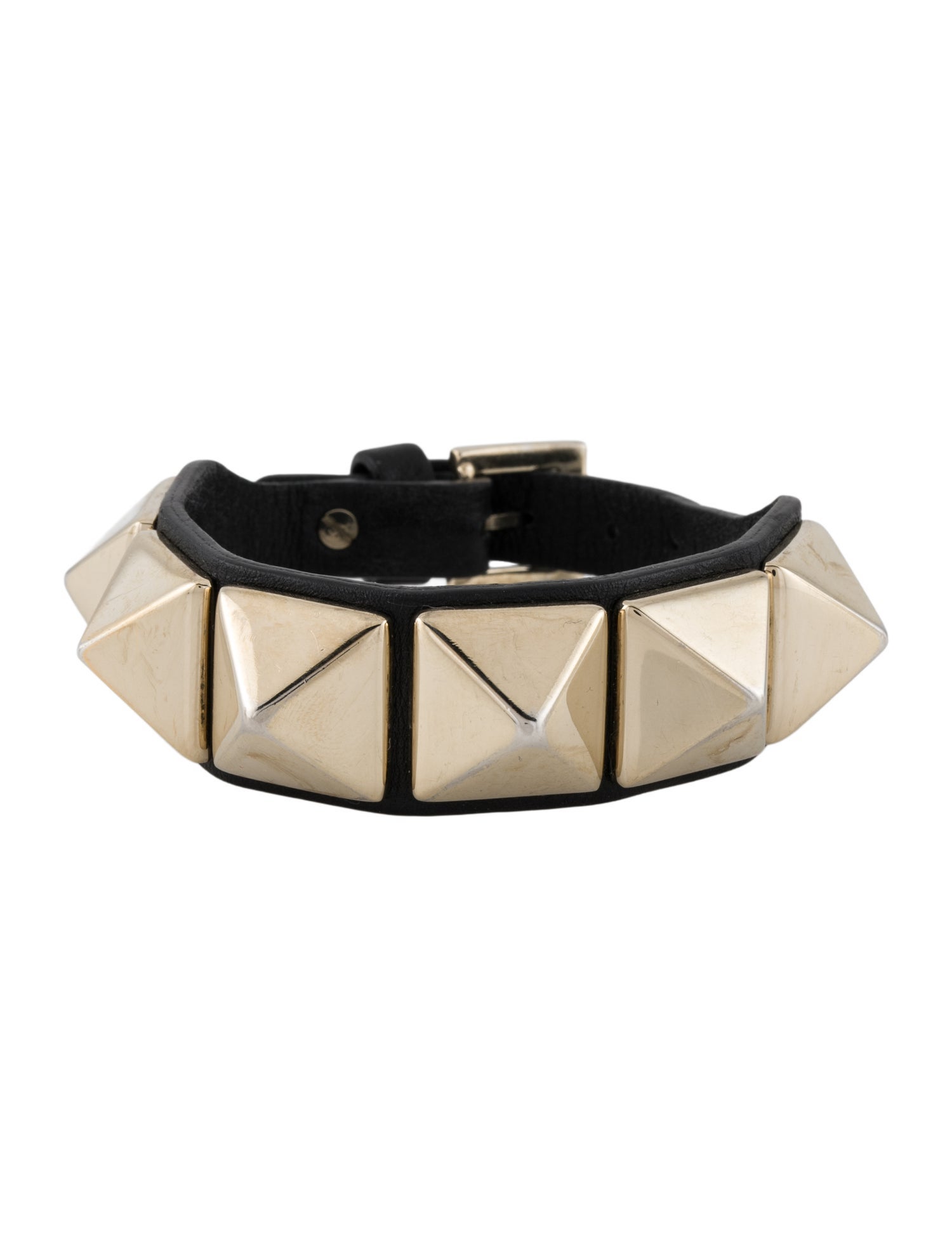 Valentino Leather 'Va Va Voom' Rockstud Wrap Bracelet