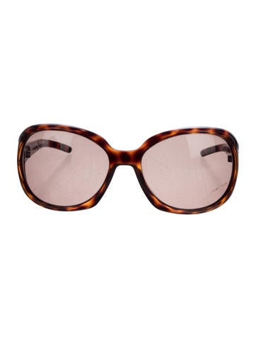 Valentino Tortoiseshell Tinted Sunglasses