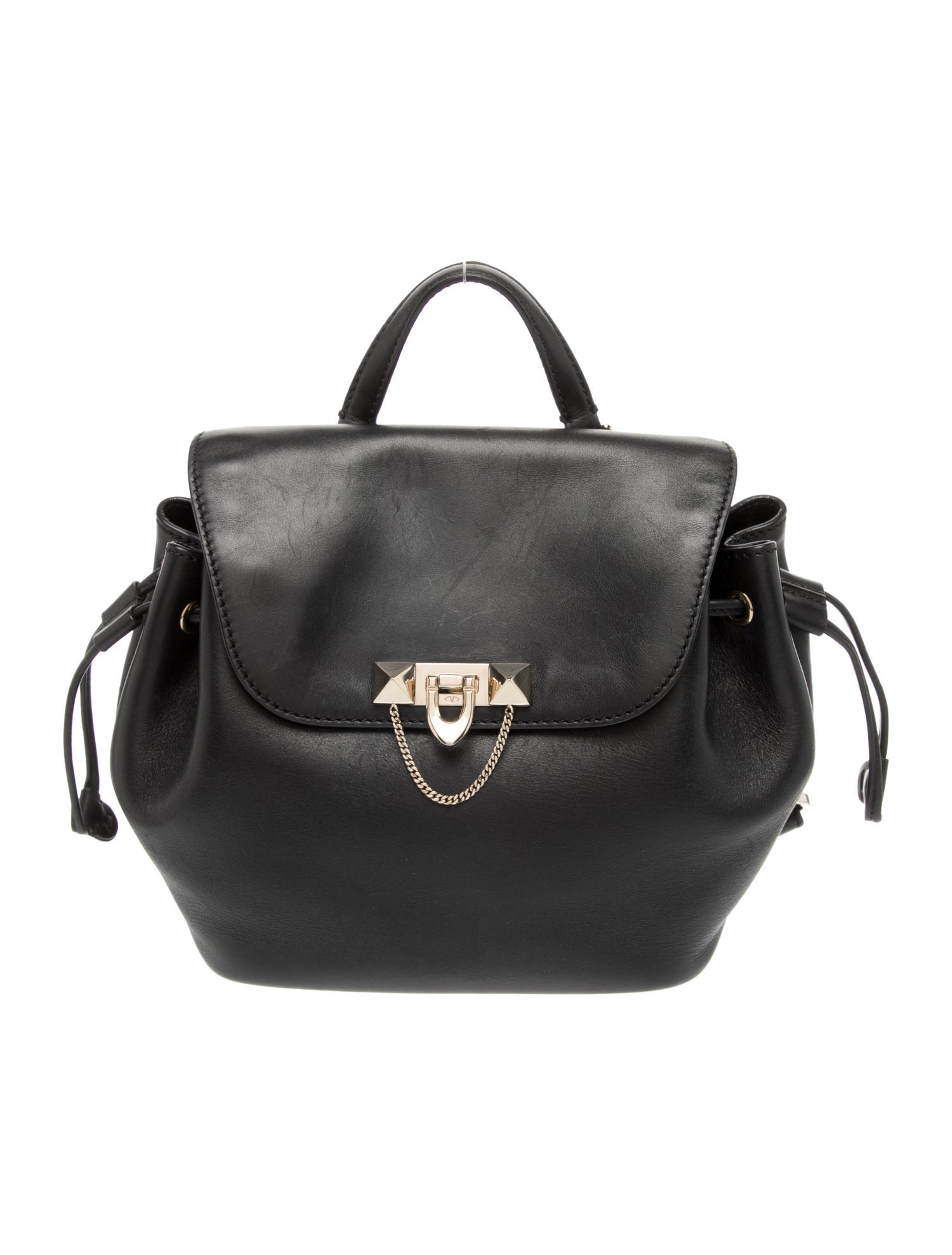 Valentino NWT Rock Stud Backpack with Dust Bag Black Leather MSRP $995 Valentino Rockstud Backpack Leather Black GHW main image 4