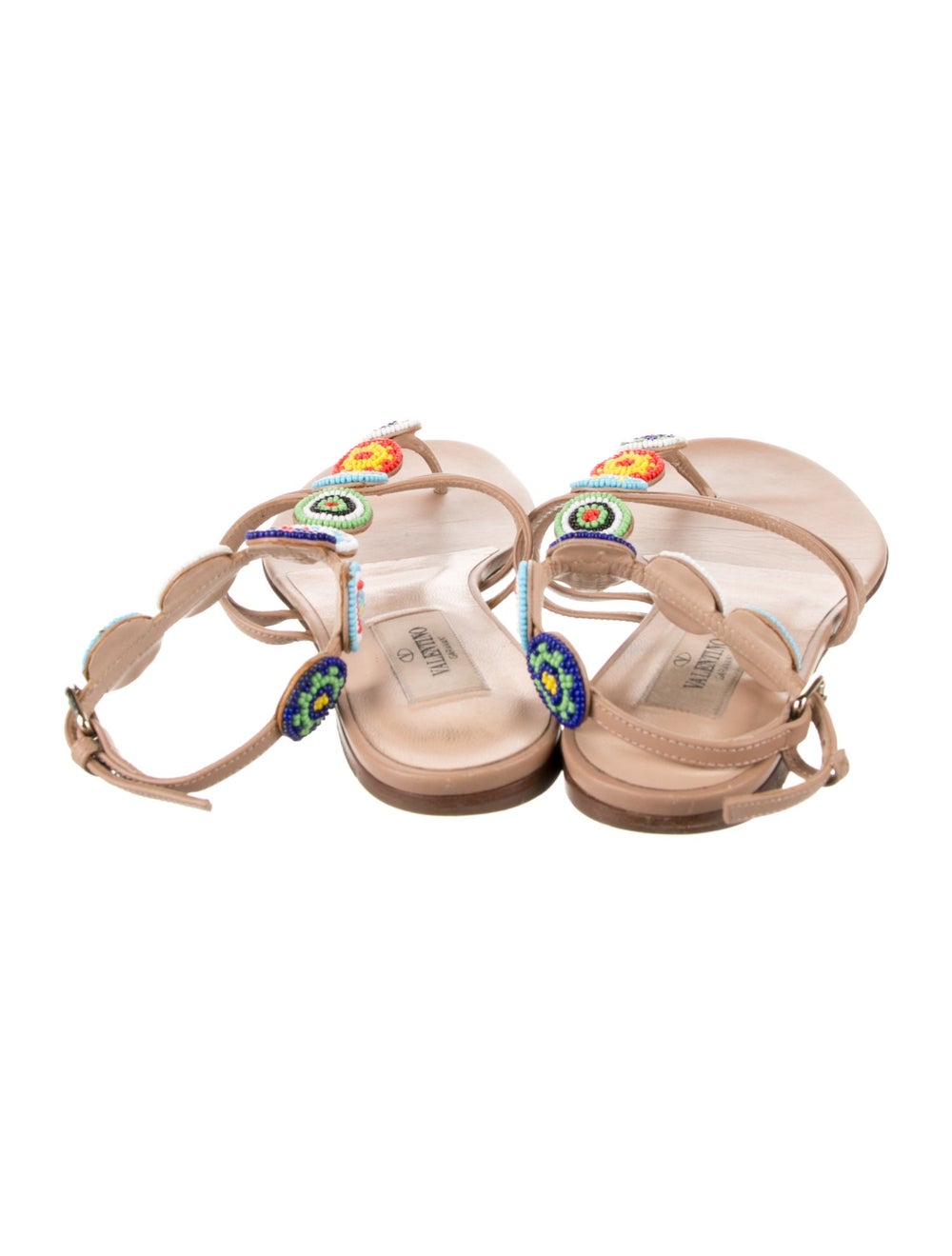 Valentino Leather Patterned Gladiator Sandals - image 4