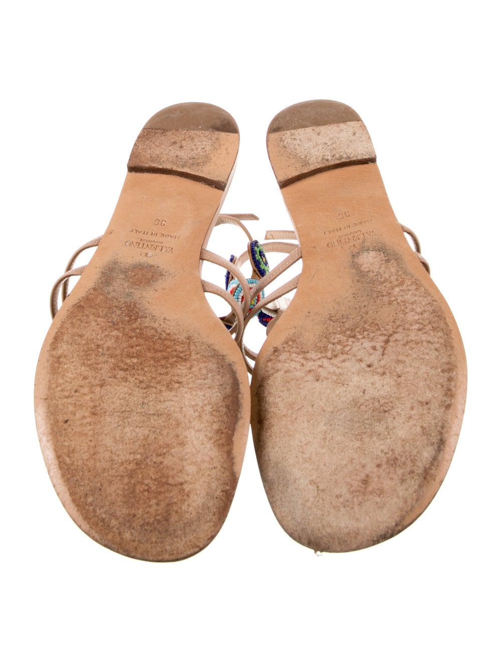 Valentino Leather Patterned Gladiator Sandals - image 5