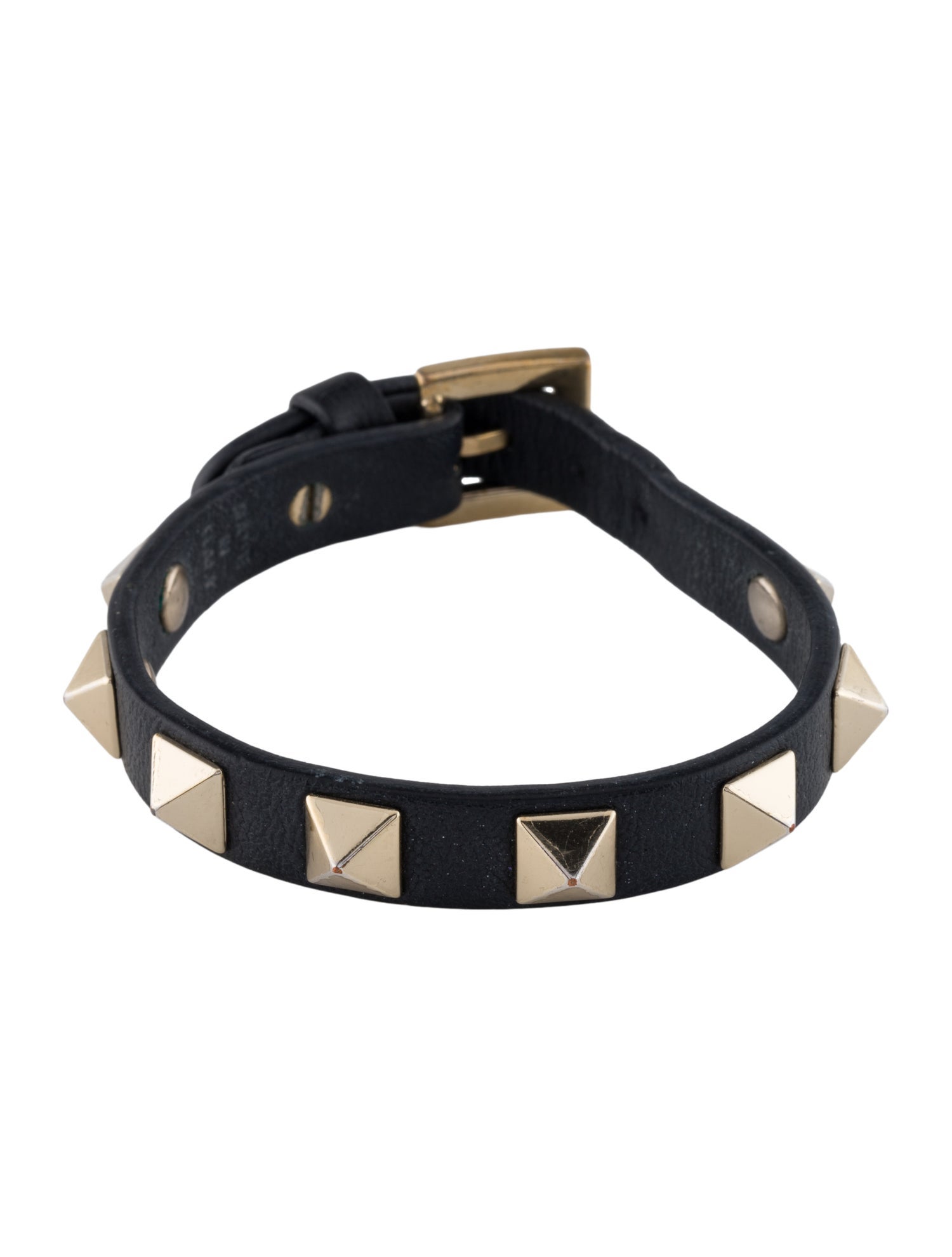 Valentino Leather Rockstud Wrap Bracelet