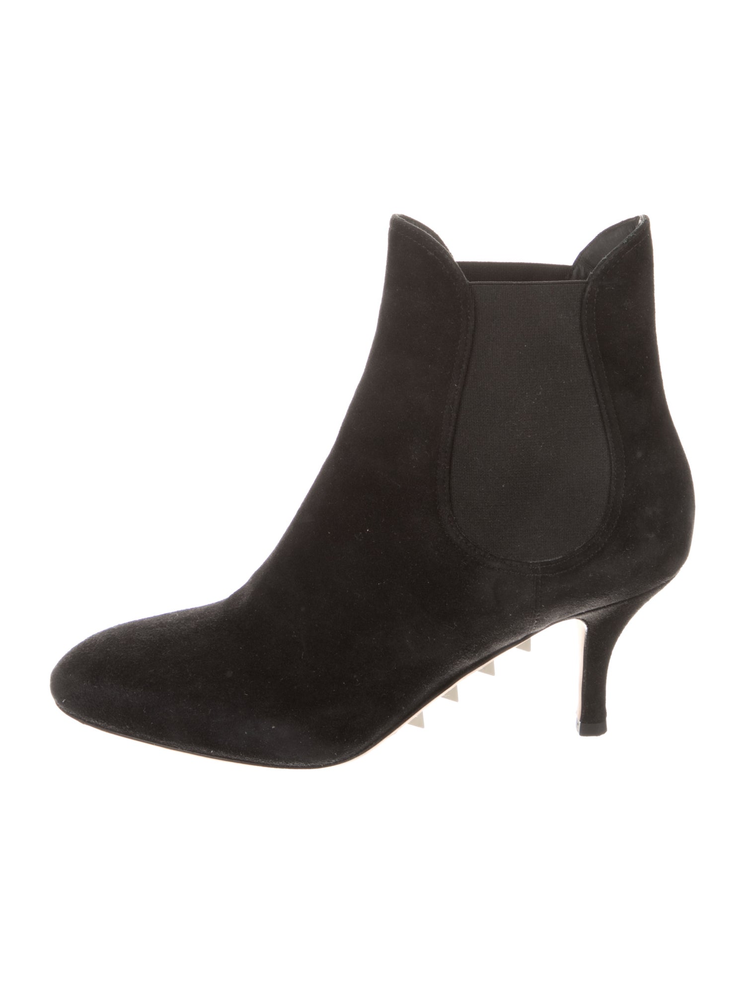 Valentino Rockstud Accents Suede Chelsea Boots