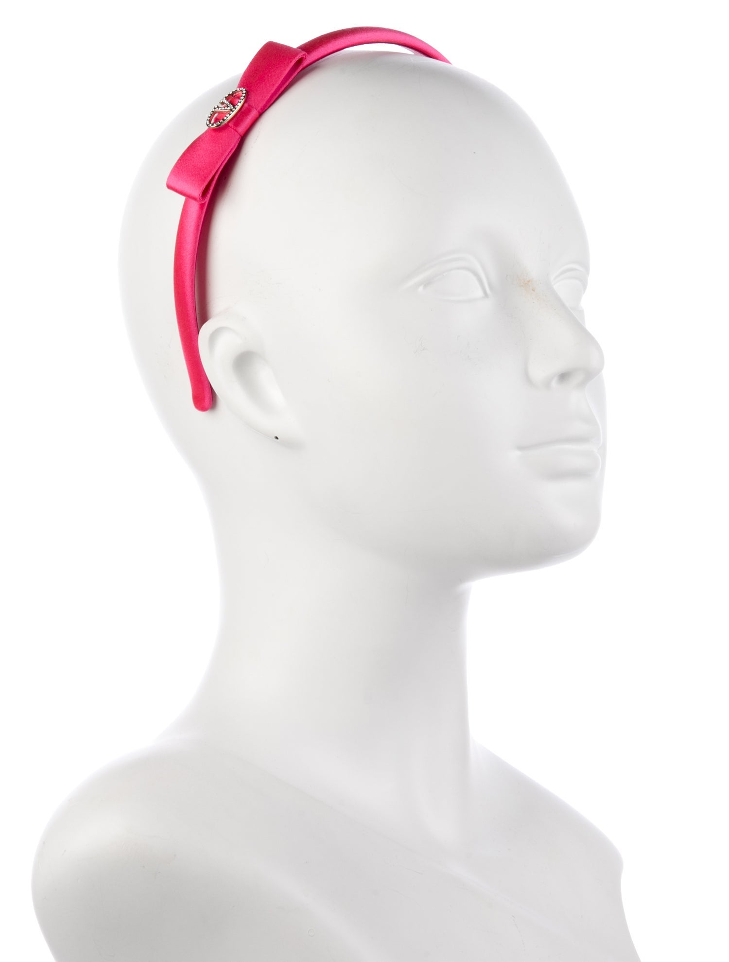 Valentino Link headband with bow and crystal logo