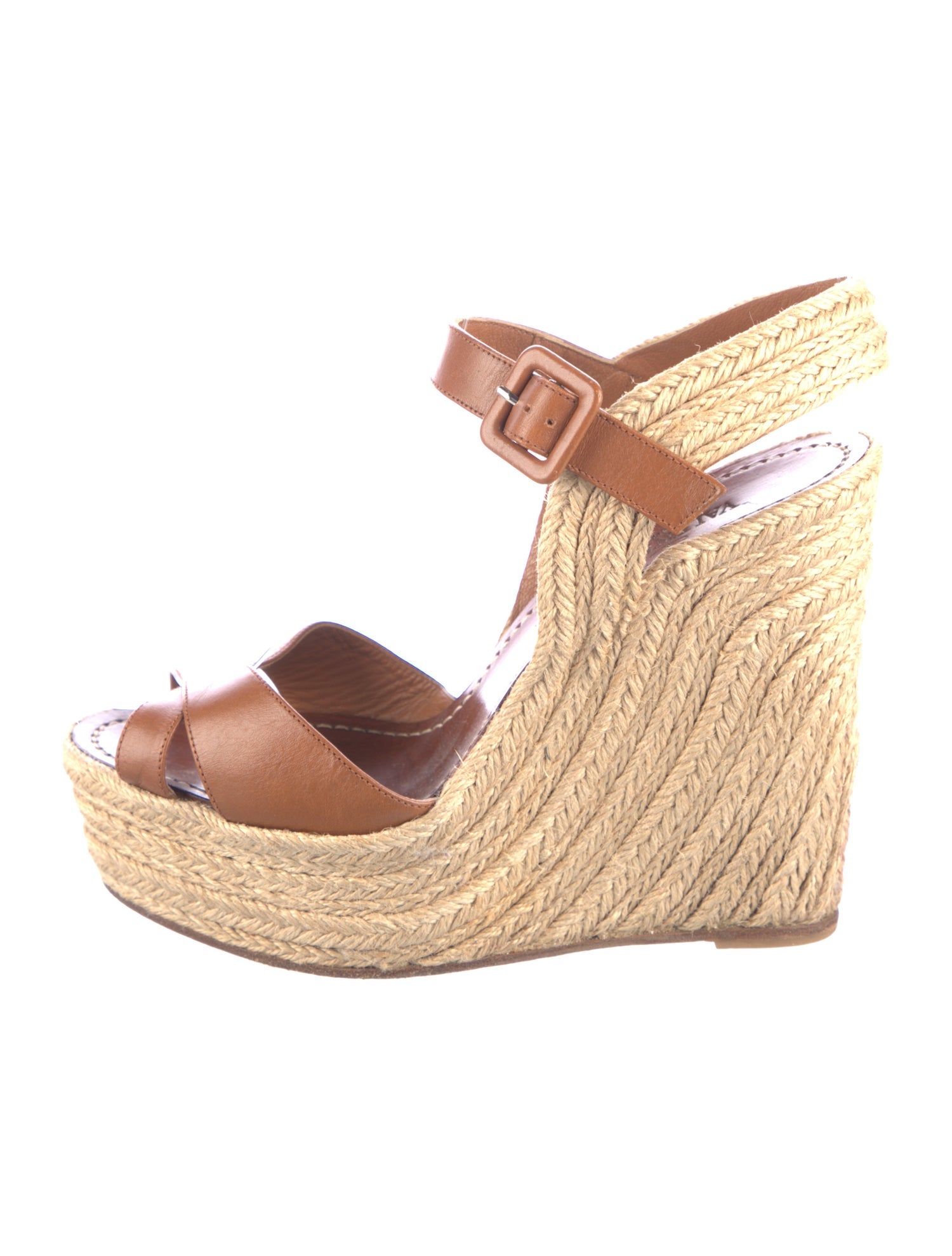 Valentino Leather Espadrilles