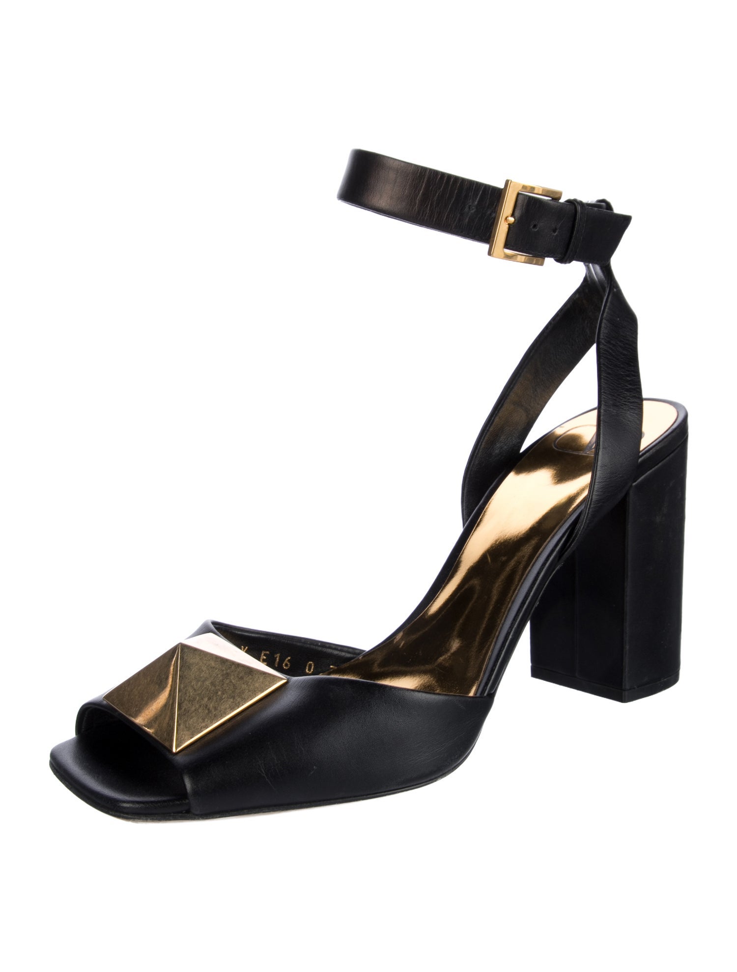 Valentino Rockstud Accents Leather Sandals