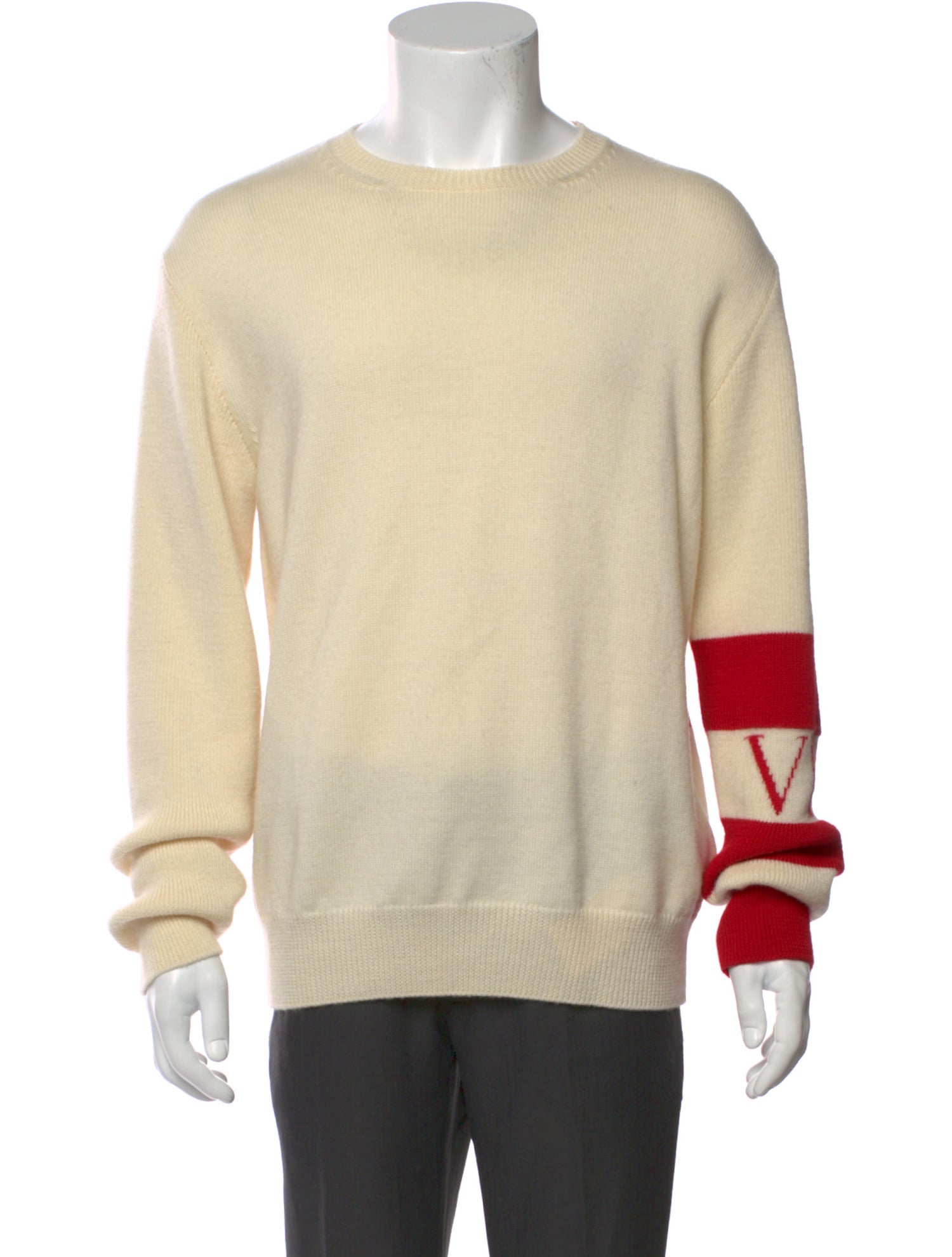 Valentino Virgin Wool Crew Neck Pullover