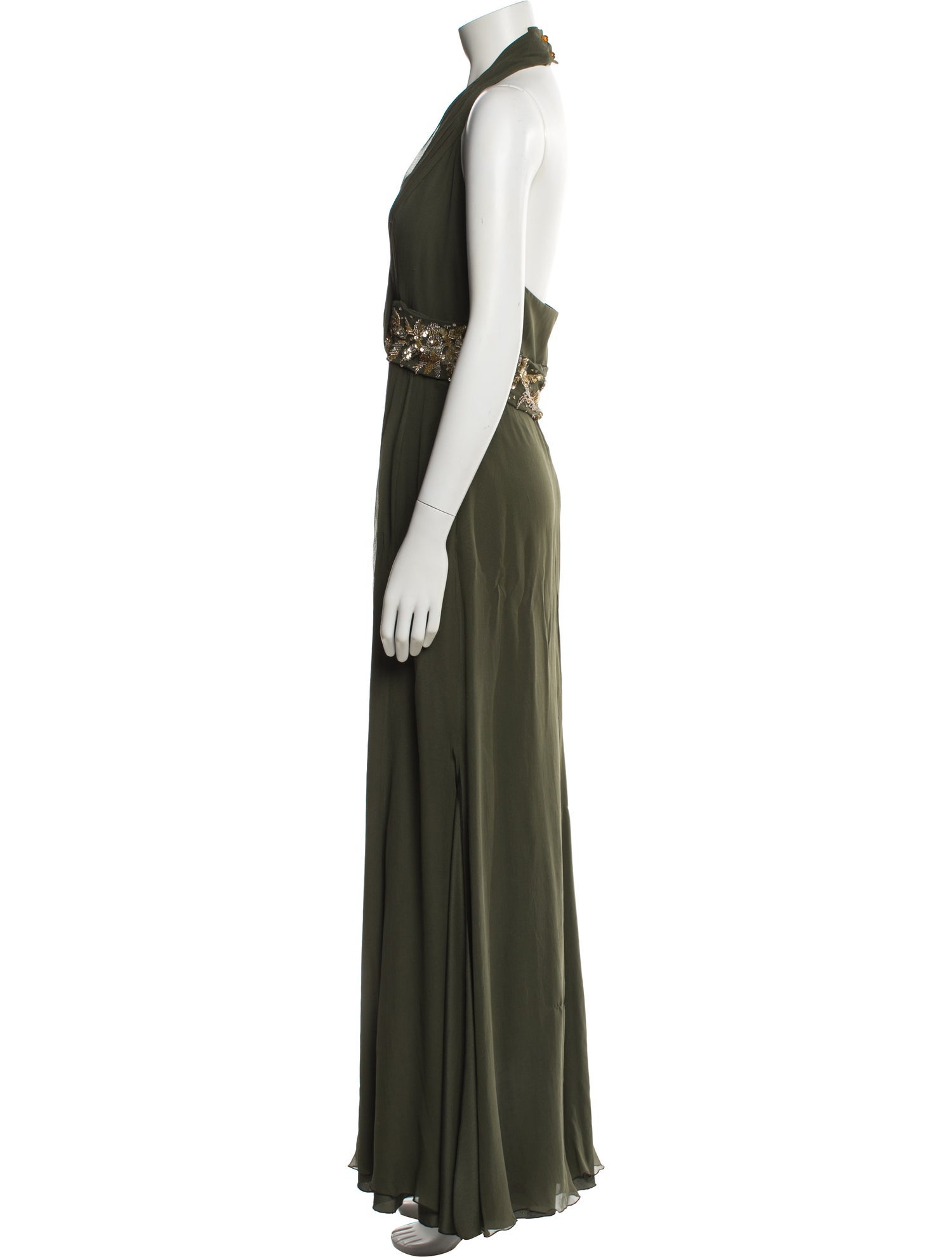 Valentino Vintage Long Dress - Green Dresses, Clothing - VAL553788