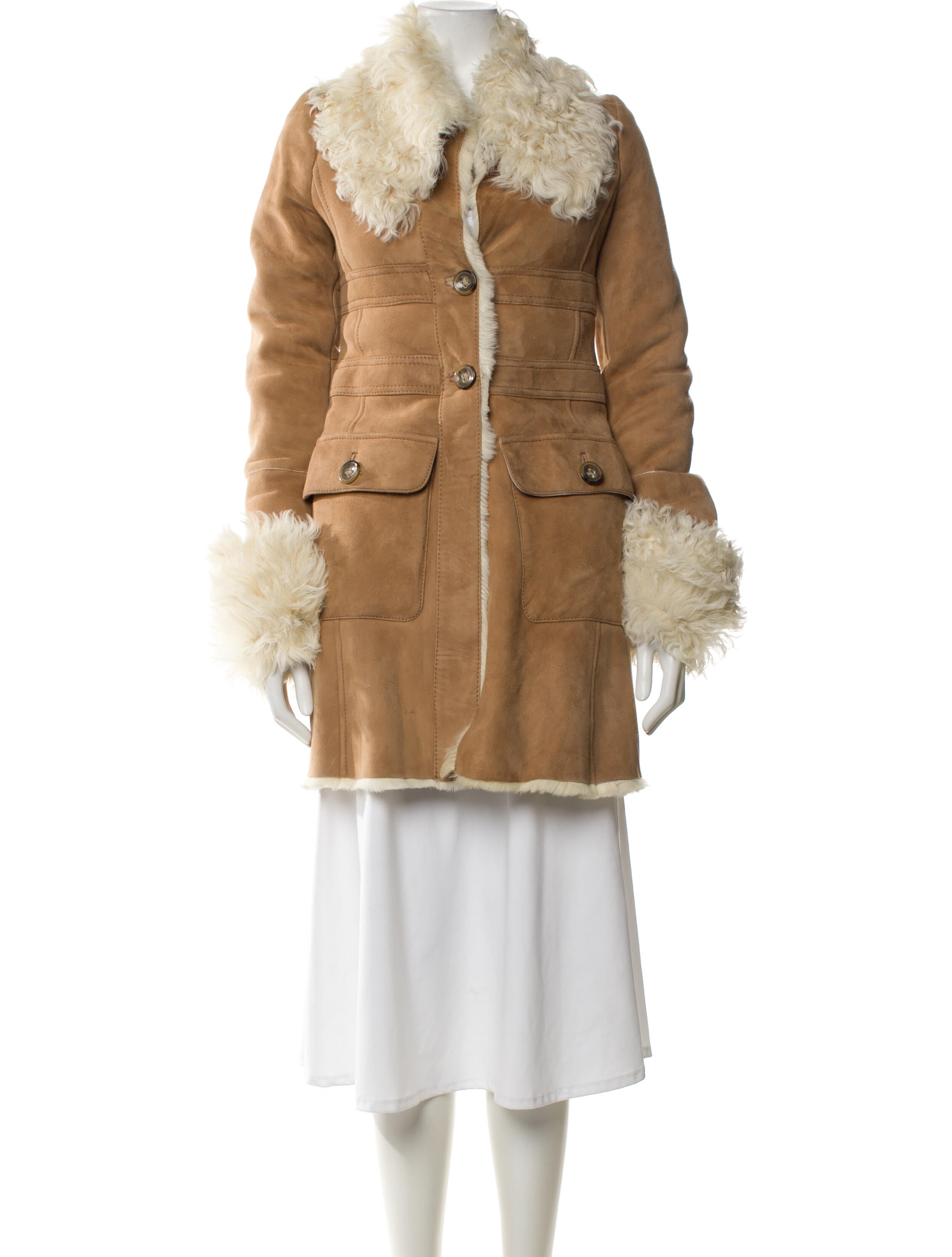 Valentino Vintage Late 2000's - Early 2010's Faux Fur Coat