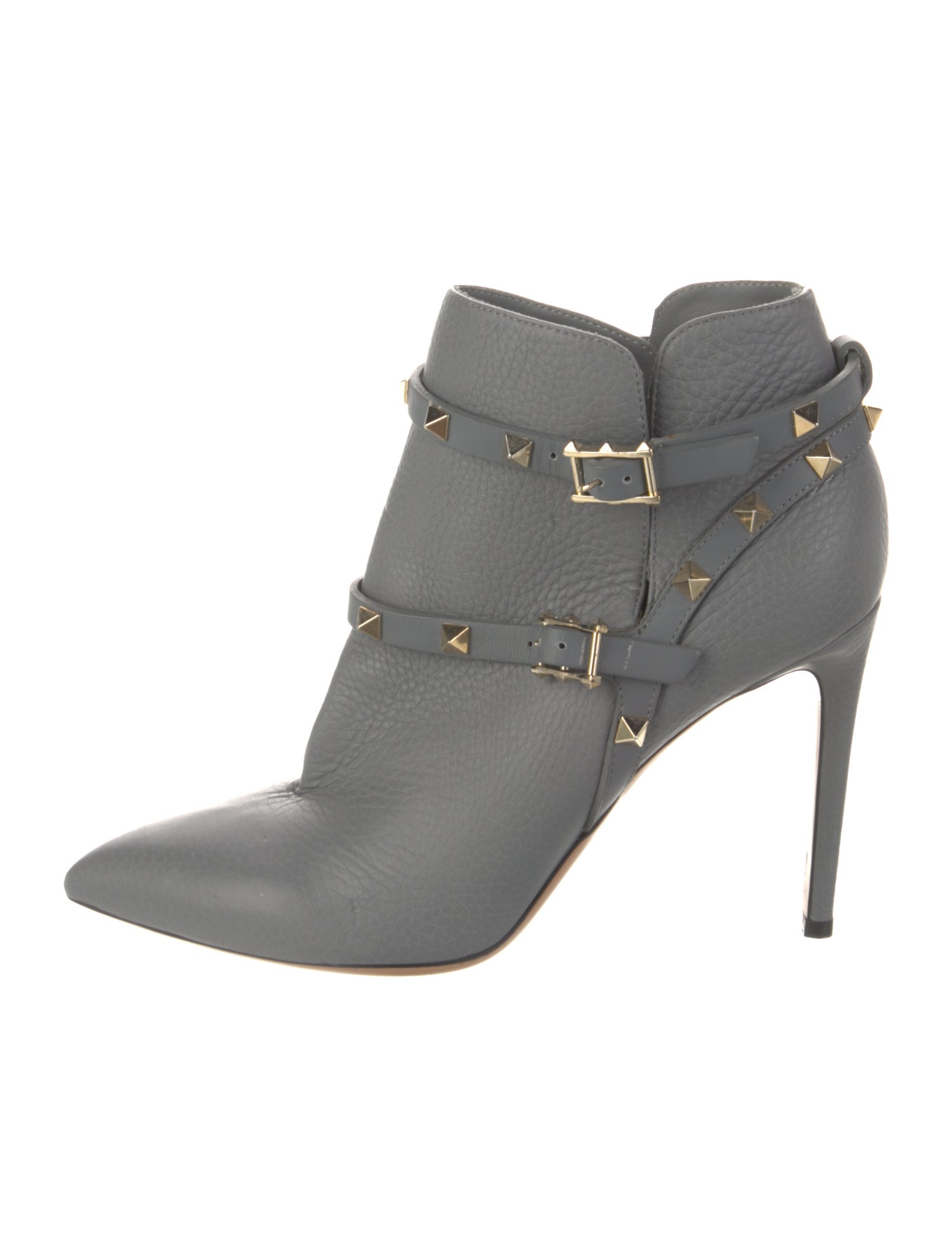 Valentino Rockstud Accents Leather Boots