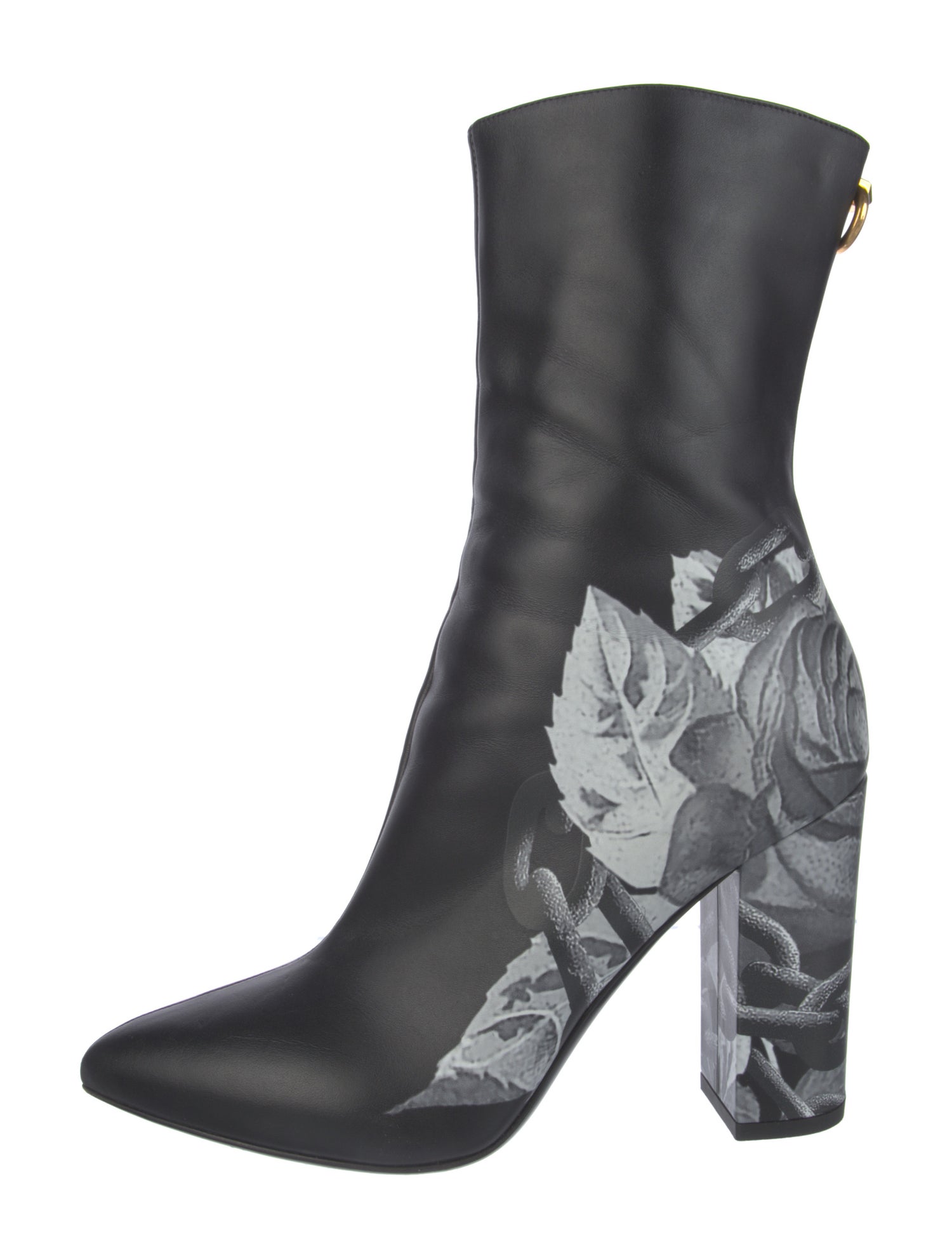 Valentino Rockstud Accents Leather Boots