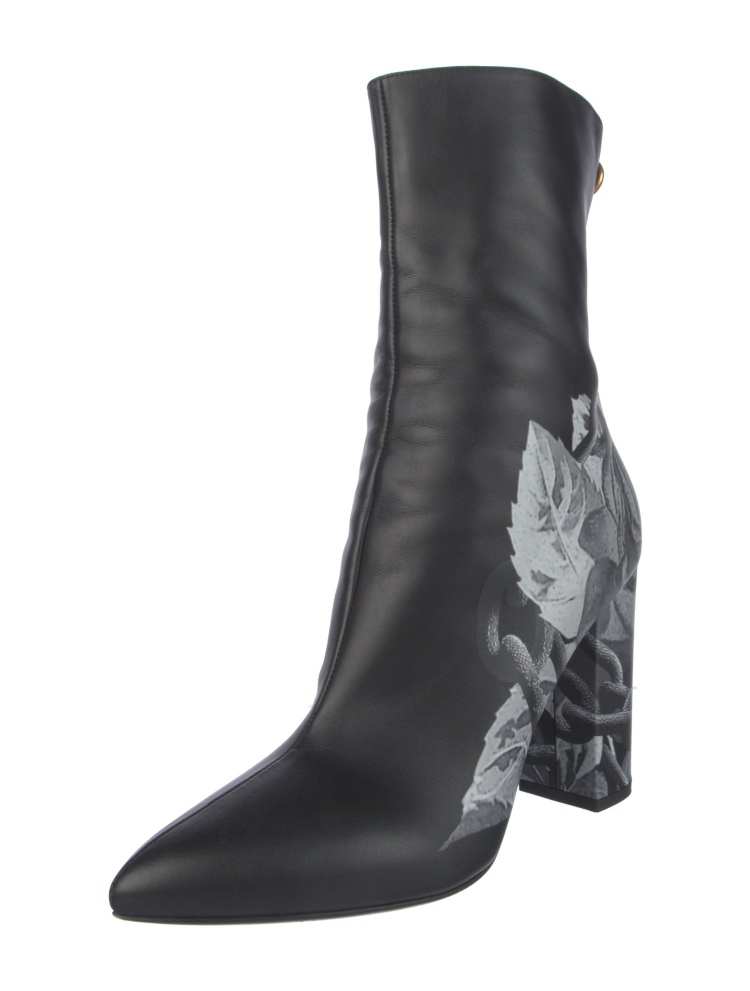 Valentino Rockstud Accents Leather Boots