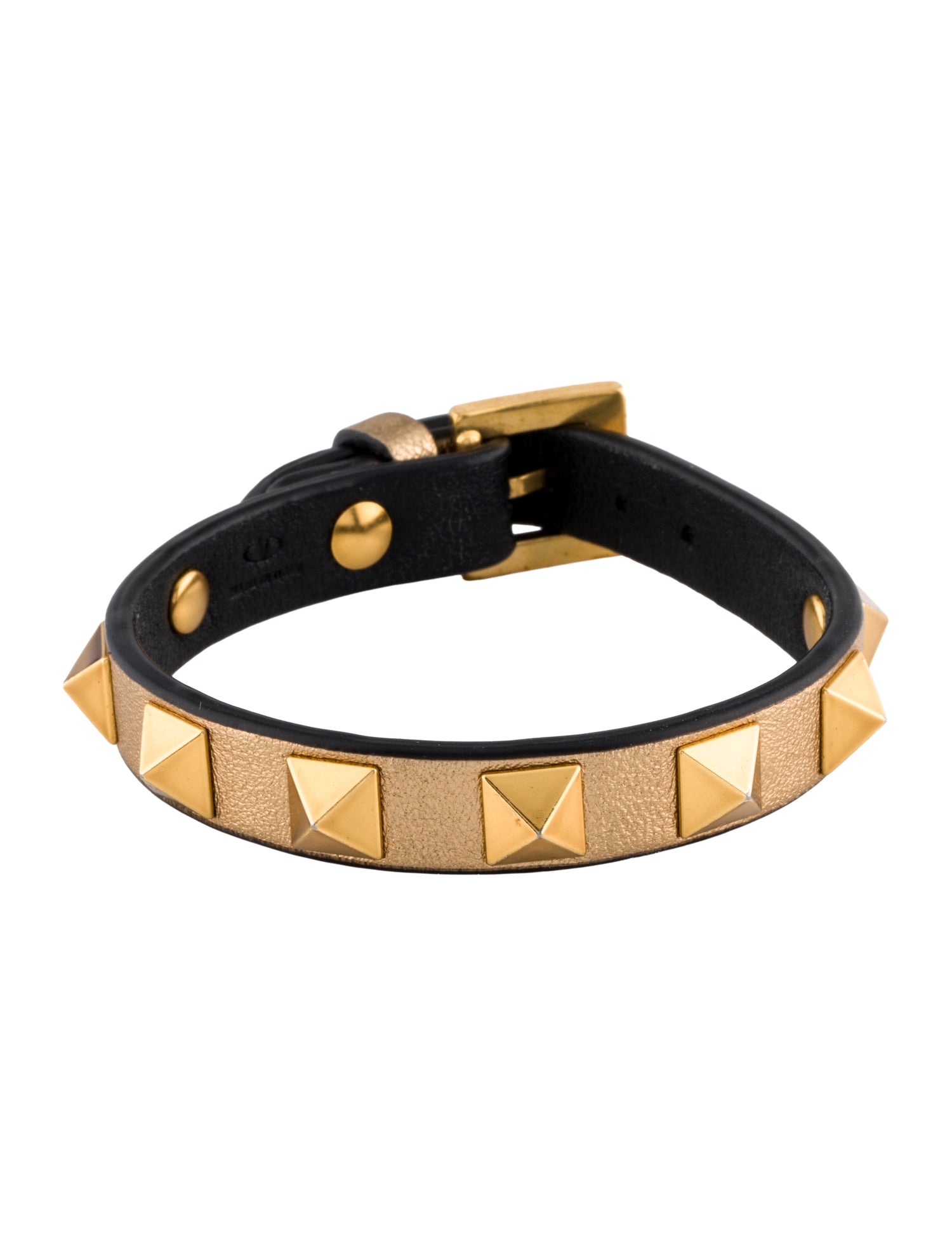Valentino Leather Rockstud Wrap Bracelet