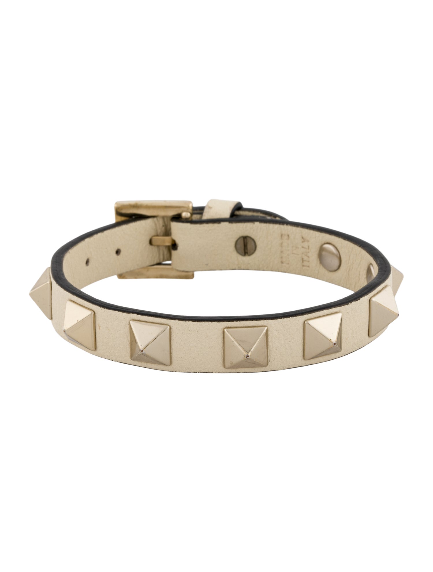 Valentino Leather Rockstud Wrap Bracelet