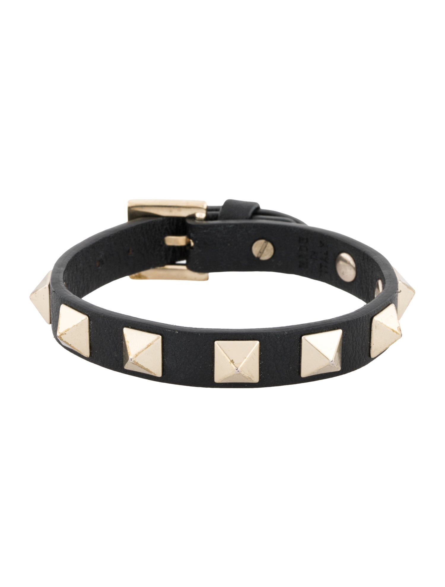 Valentino Leather Rockstud Wrap Bracelet