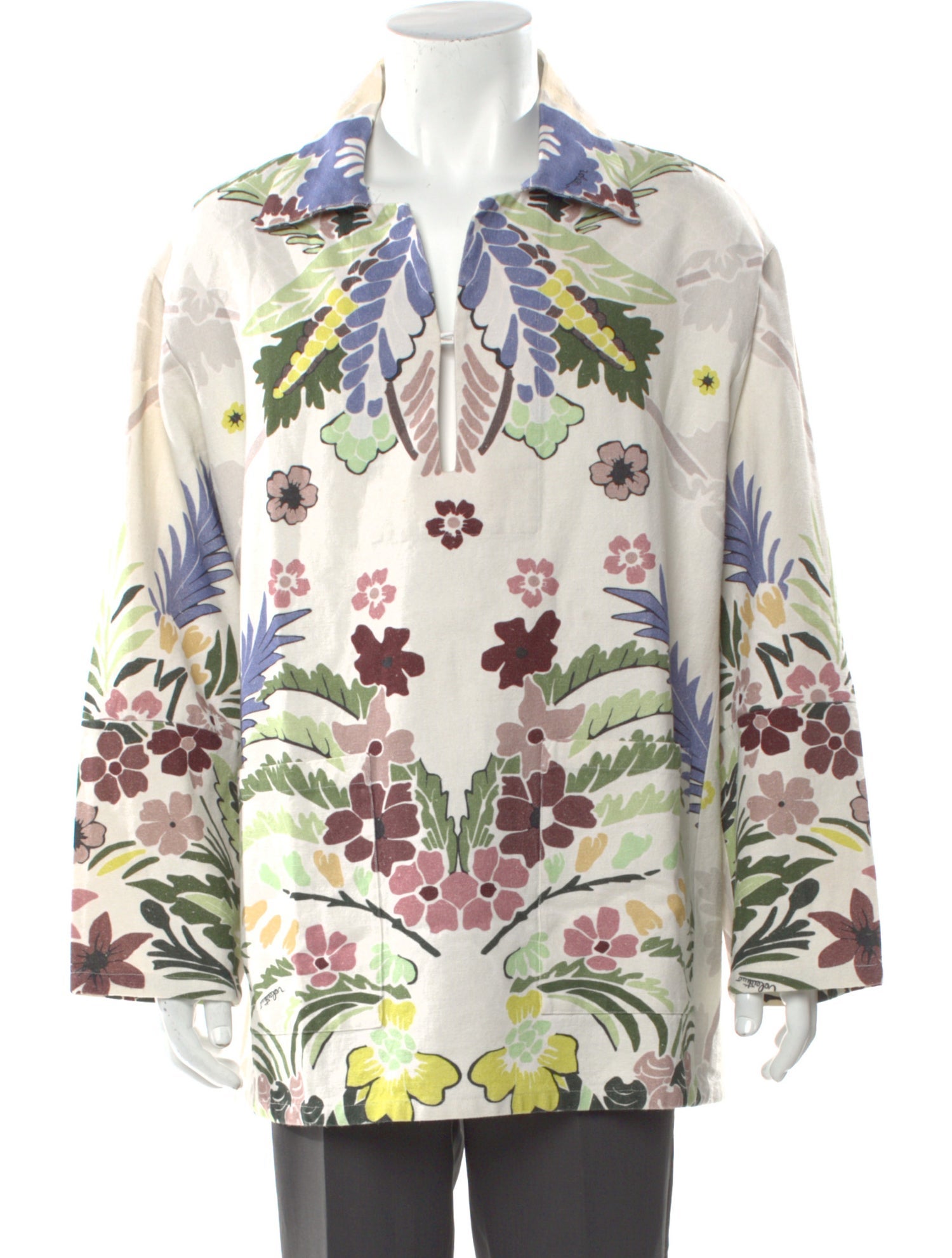 Valentino Hemp Printed Shirt