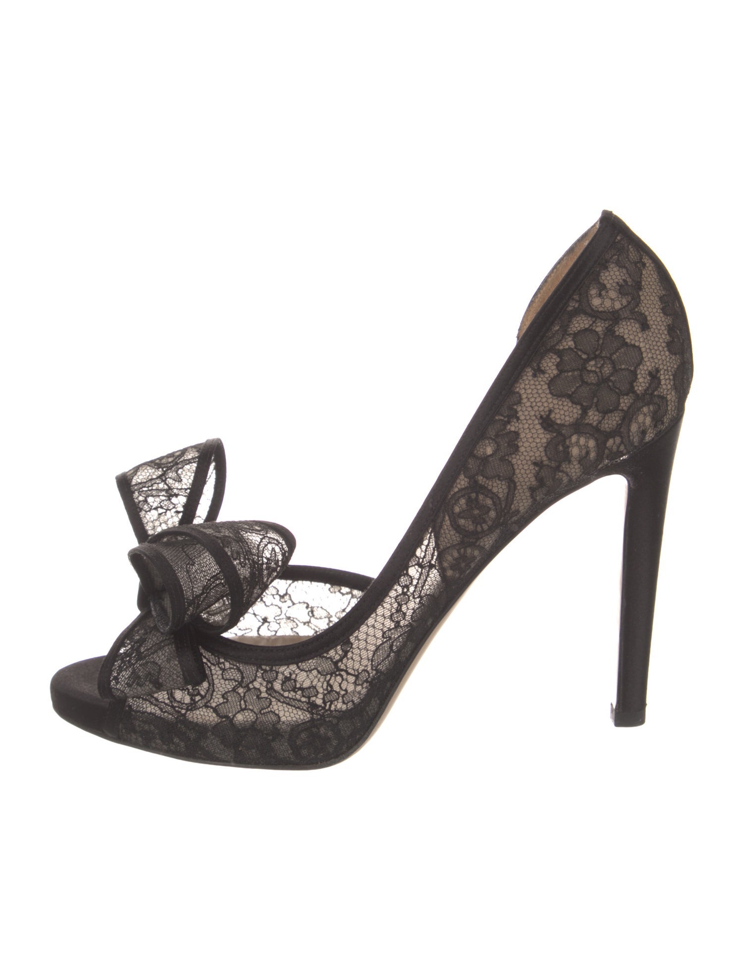 Valentino Lace Lace Pattern D'Orsay Pumps