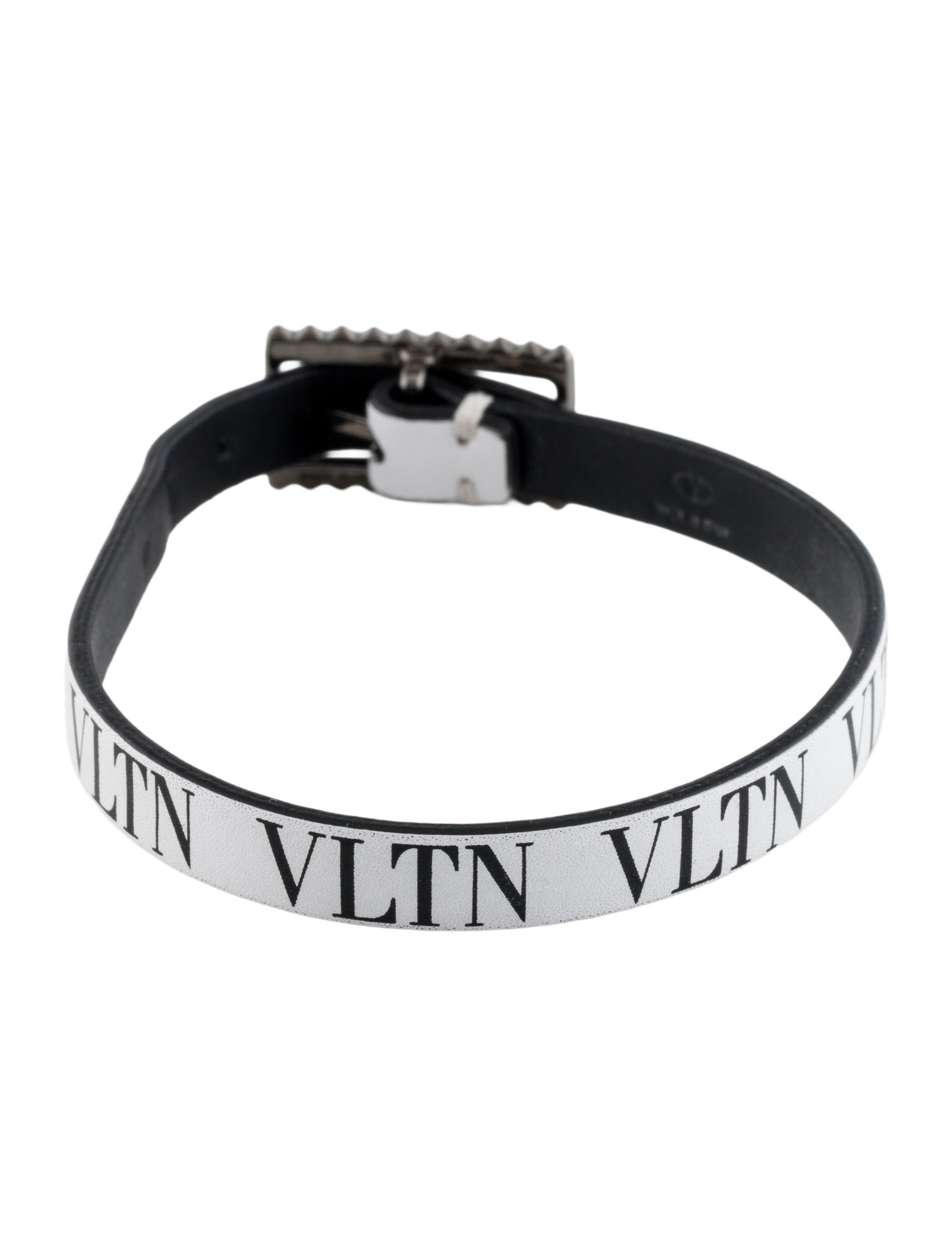 Valentino Leather VLTN Wrap Bracelet