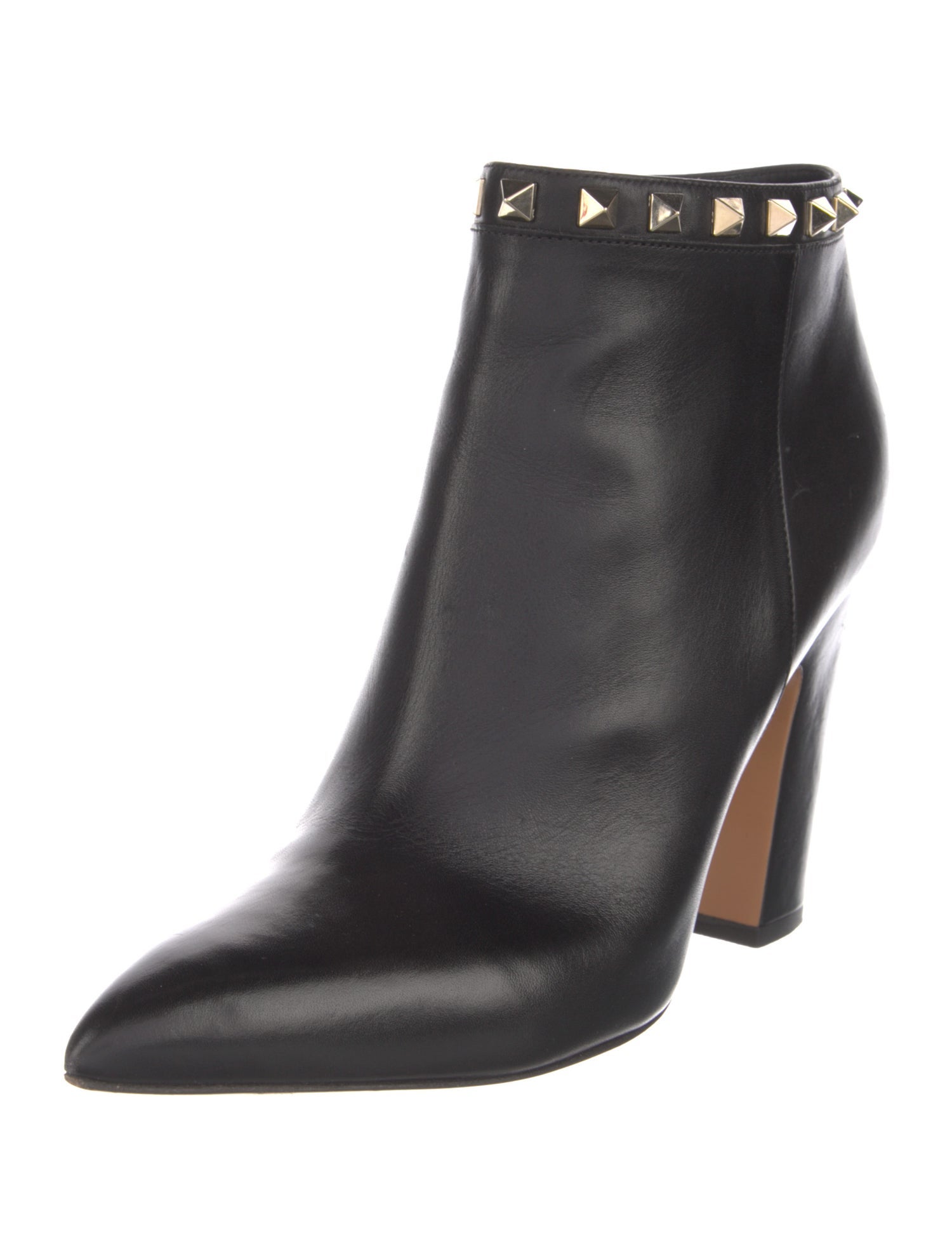 Valentino Rockstud Accents Leather Boots
