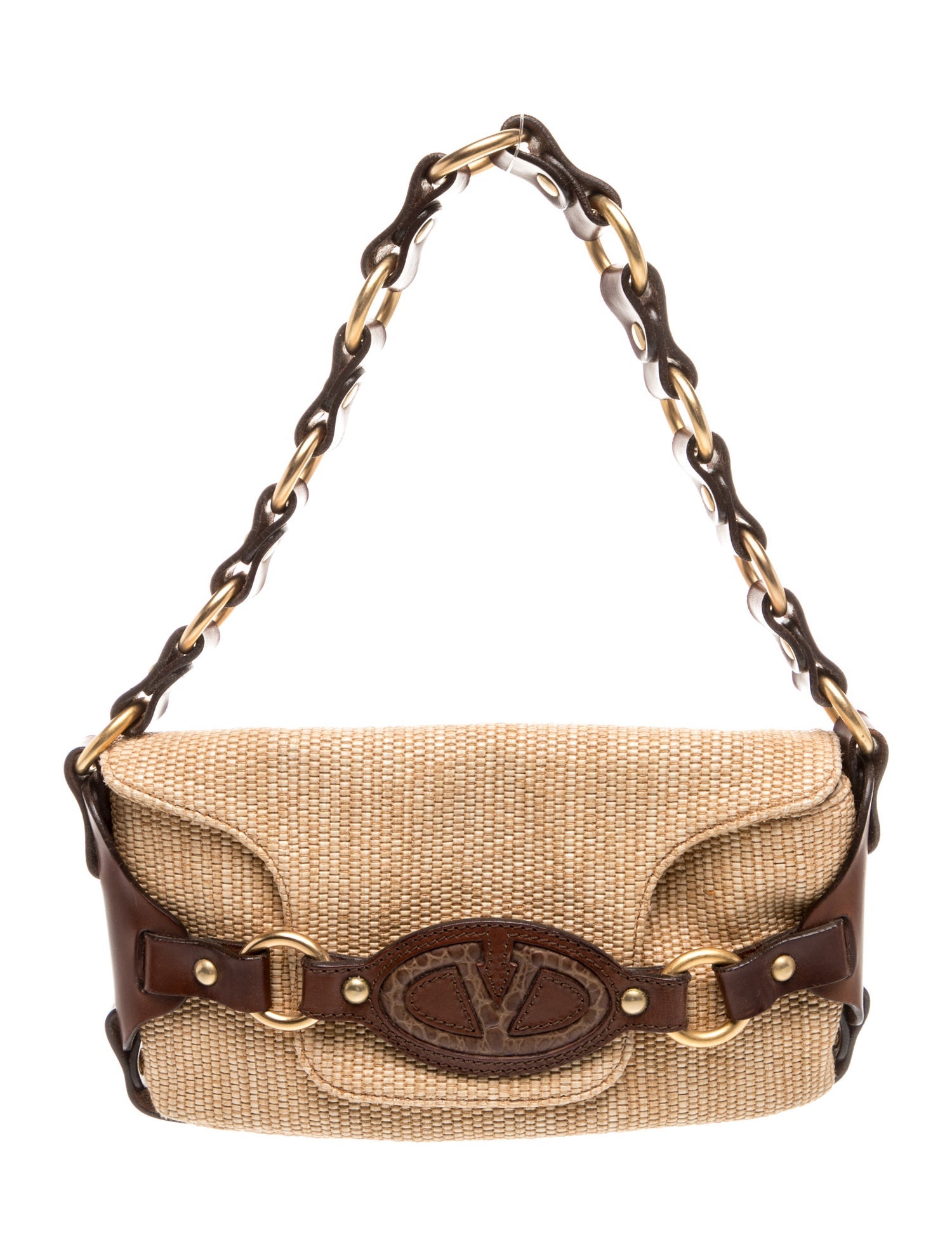 Valentino Raffia Shoulder Bag