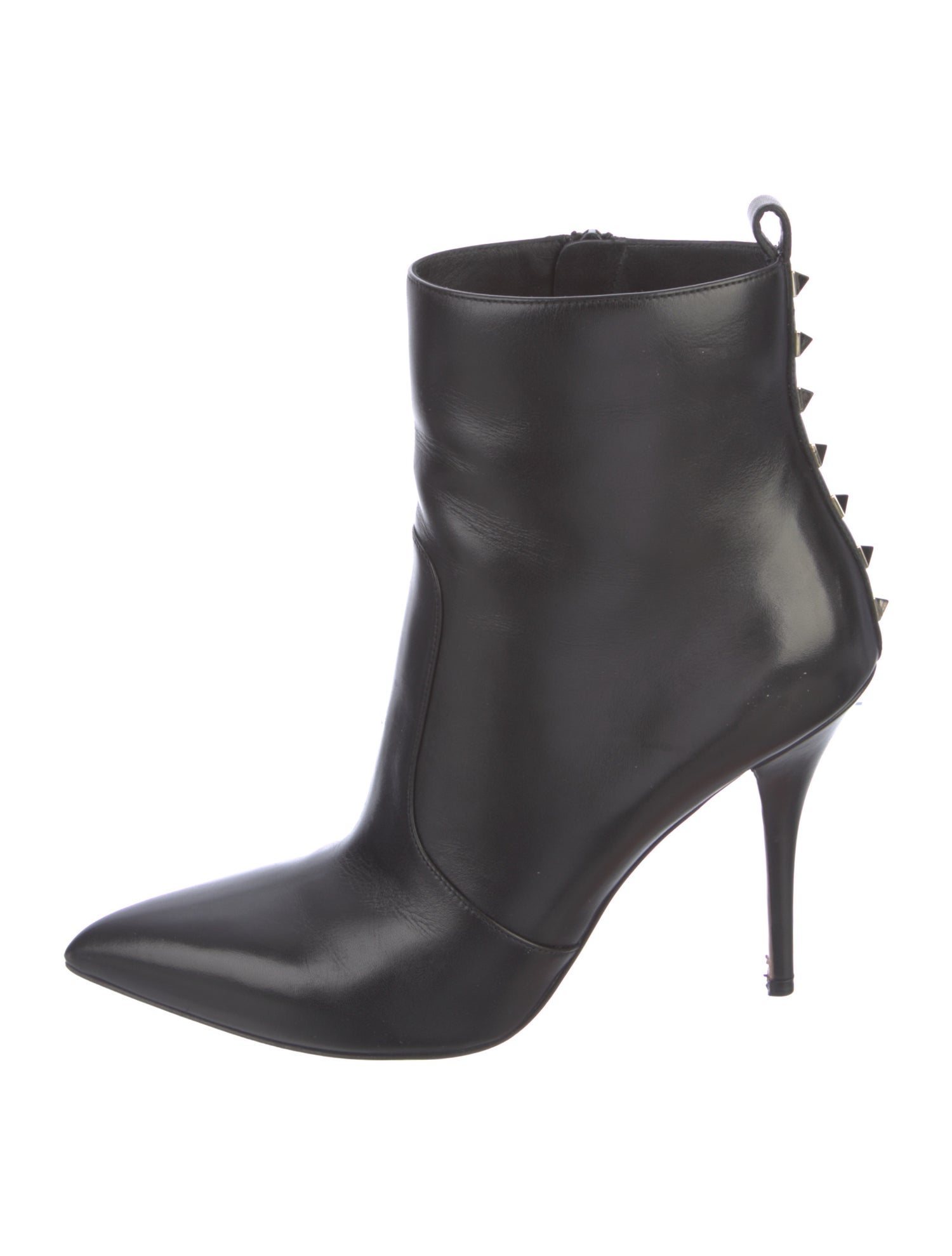 Valentino Rockstud Accents Leather Boots