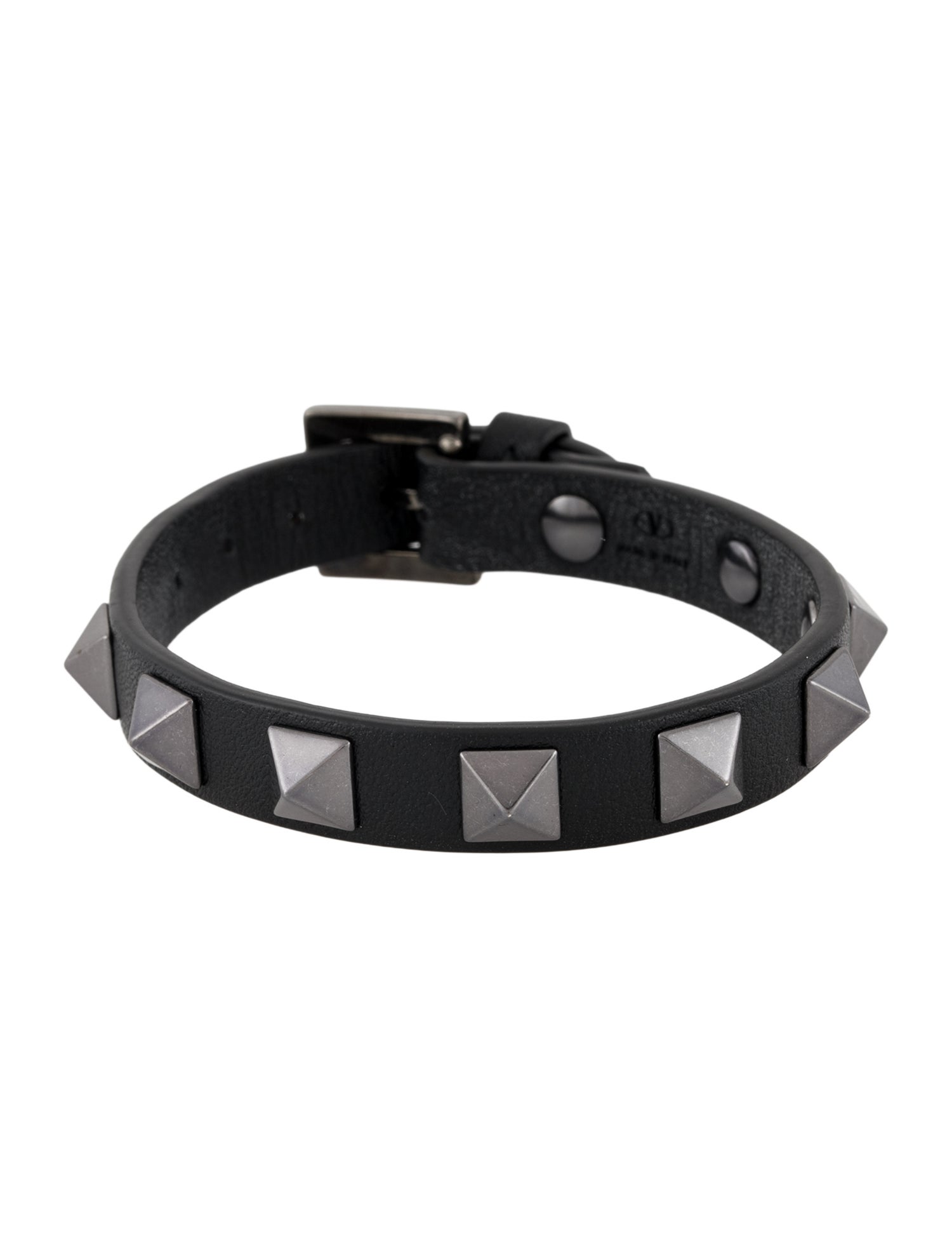 Valentino Leather Rockstud Wrap Bracelet