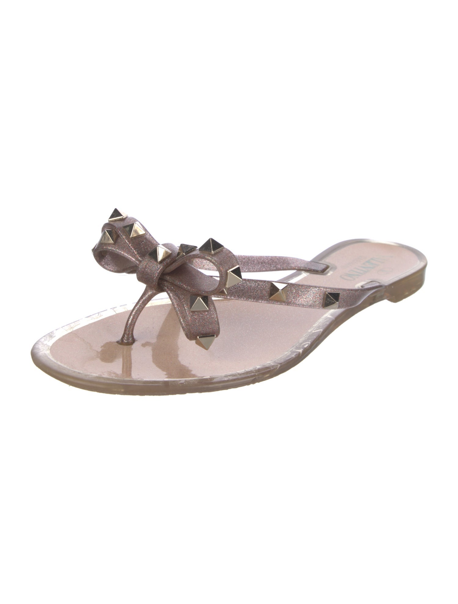 Valentino Rockstud Accents Rubber Flats