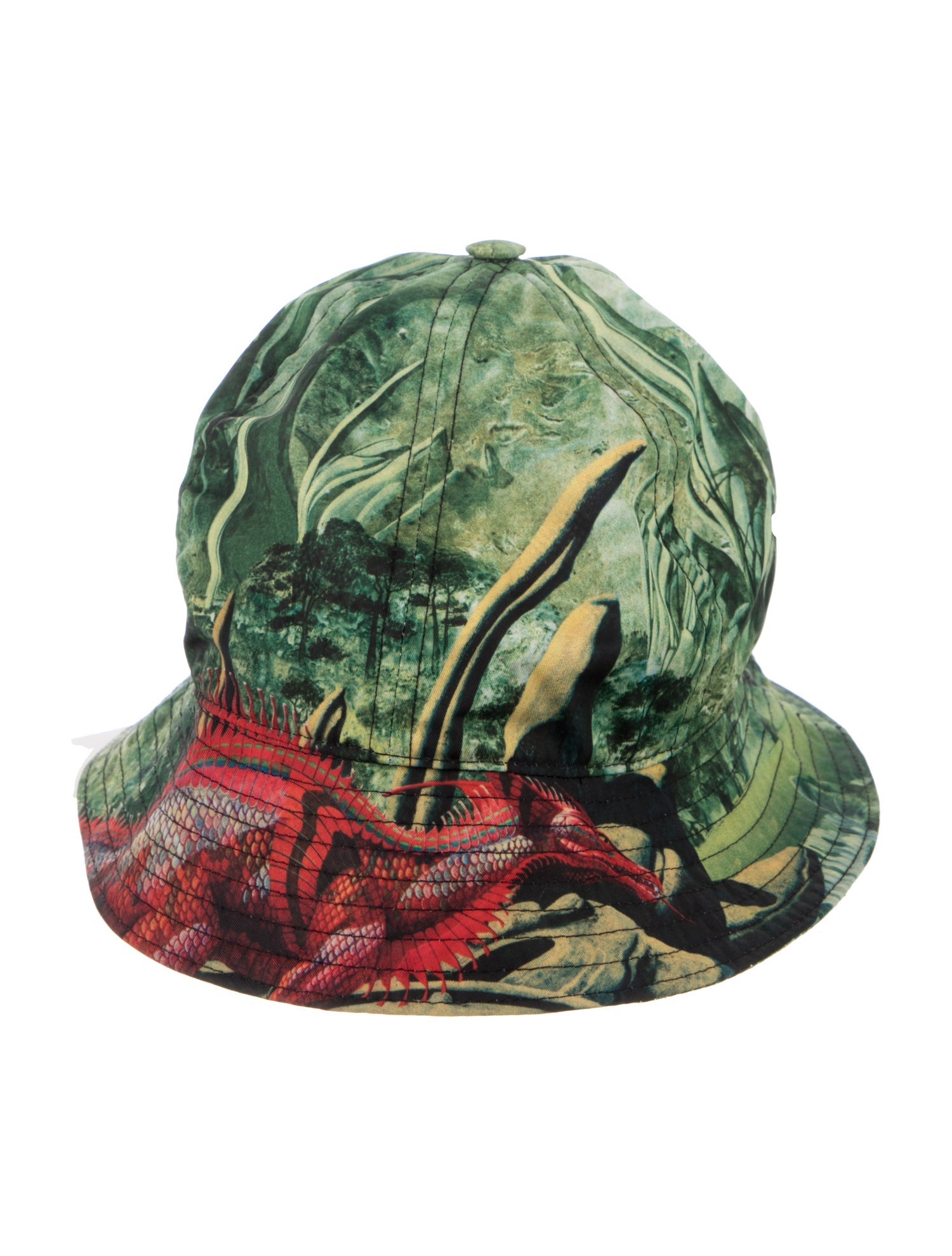 Valentino Pattern Print Polyester Bucket Hat