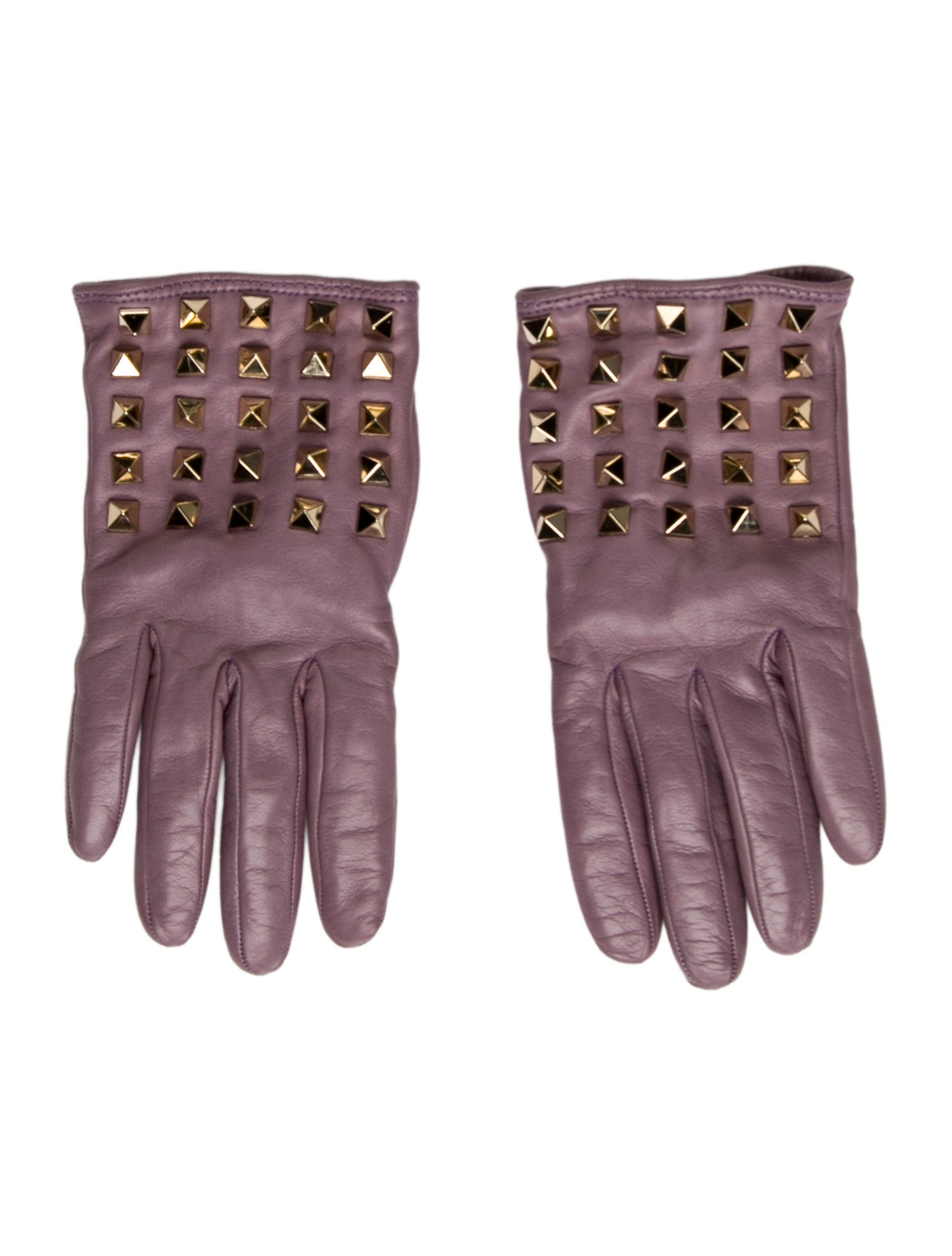 Valentino Studded Leather Gloves