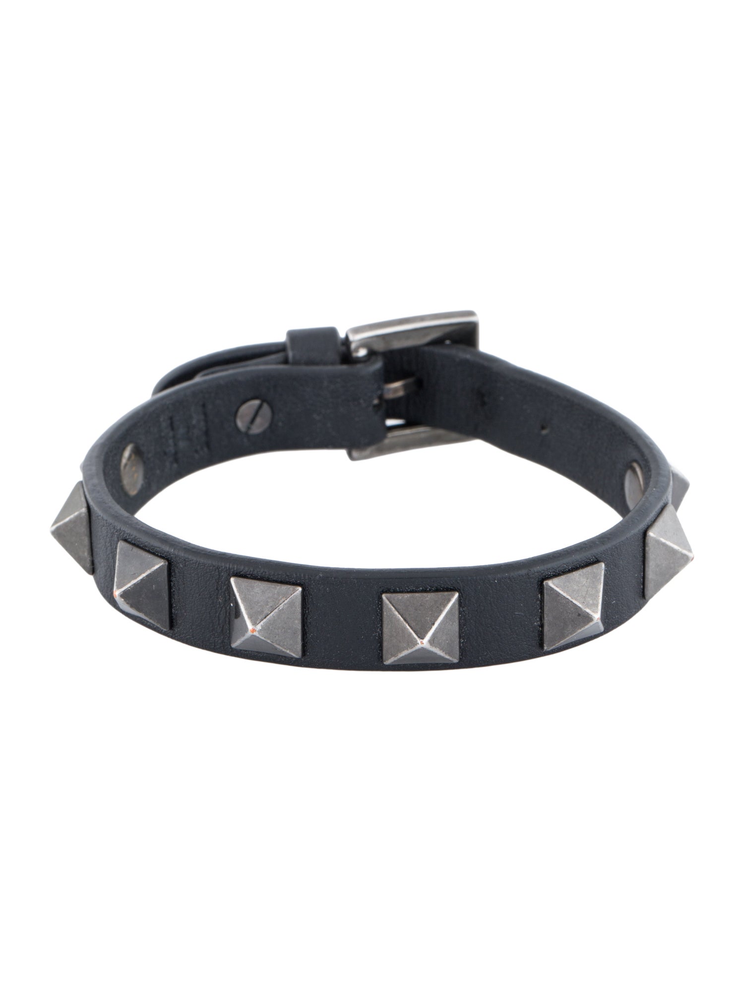 Valentino Leather Rockstud Wrap Bracelet