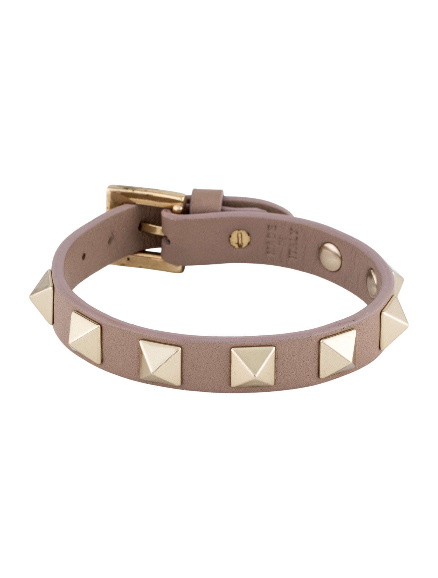 Valentino Rockstud Leather Wrap Bracelet