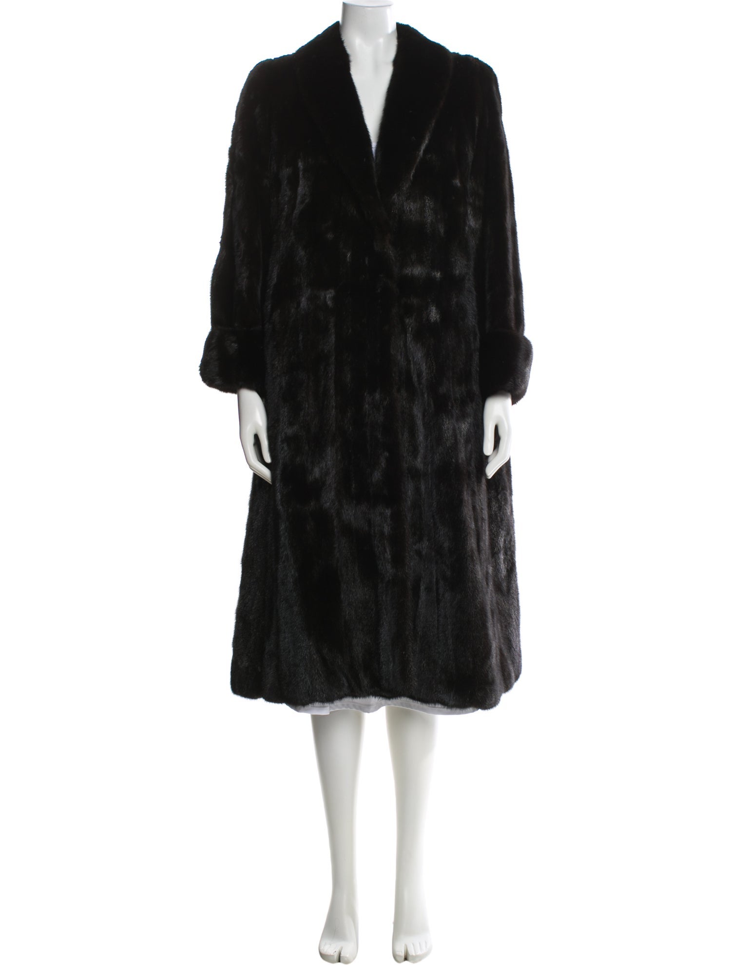 VALENTINO ブラックファーアウター Valentino Black Mink Fur and Leather Medium Rockstud Glam Lock