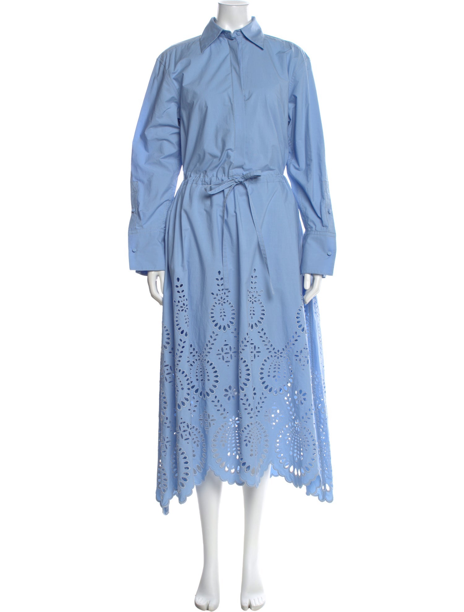 sachin and babi light blue dress Valentino Garavani Ruffle Cuff Crepe Couture Short Dress