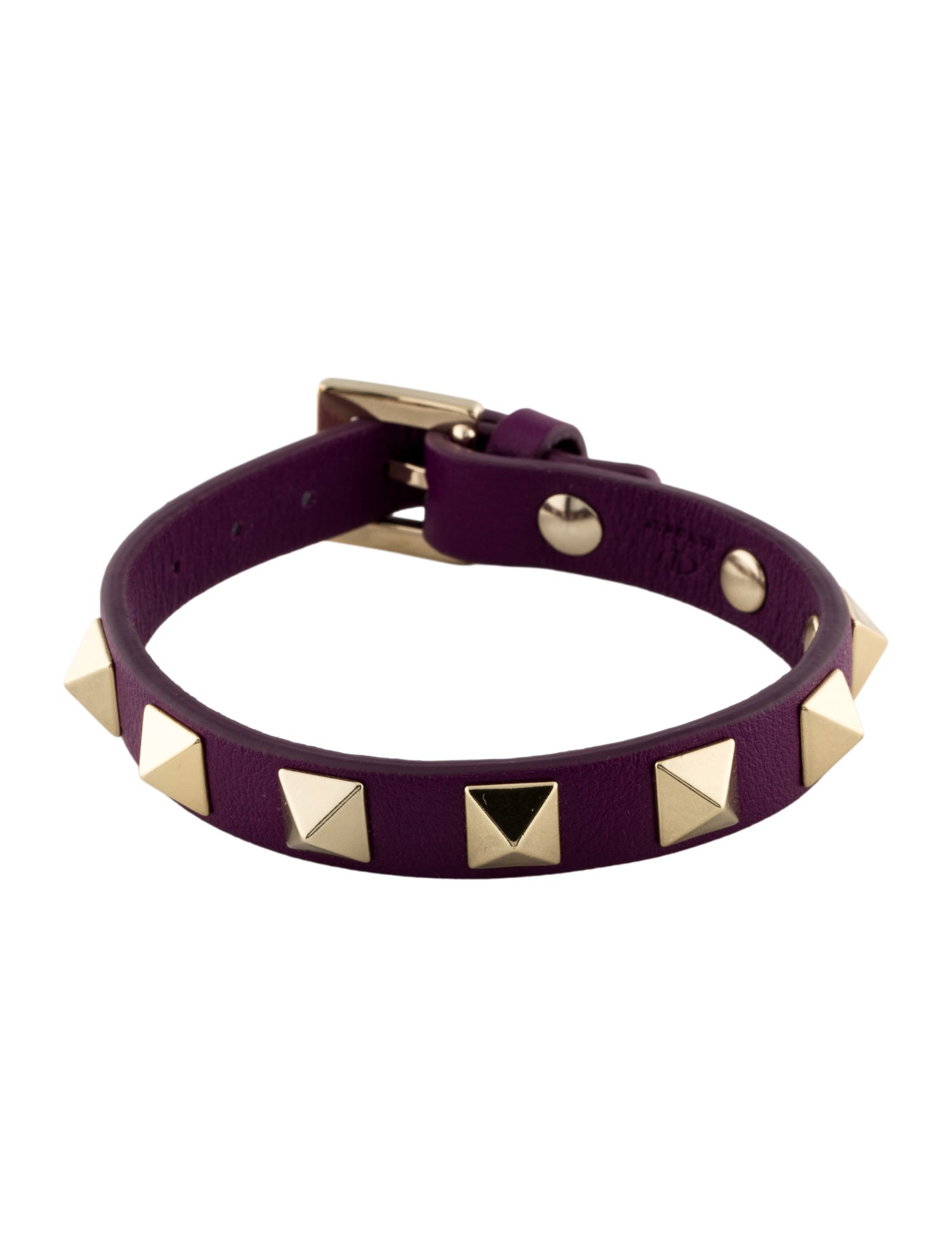 Valentino Leather Rockstud Wrap Bracelet