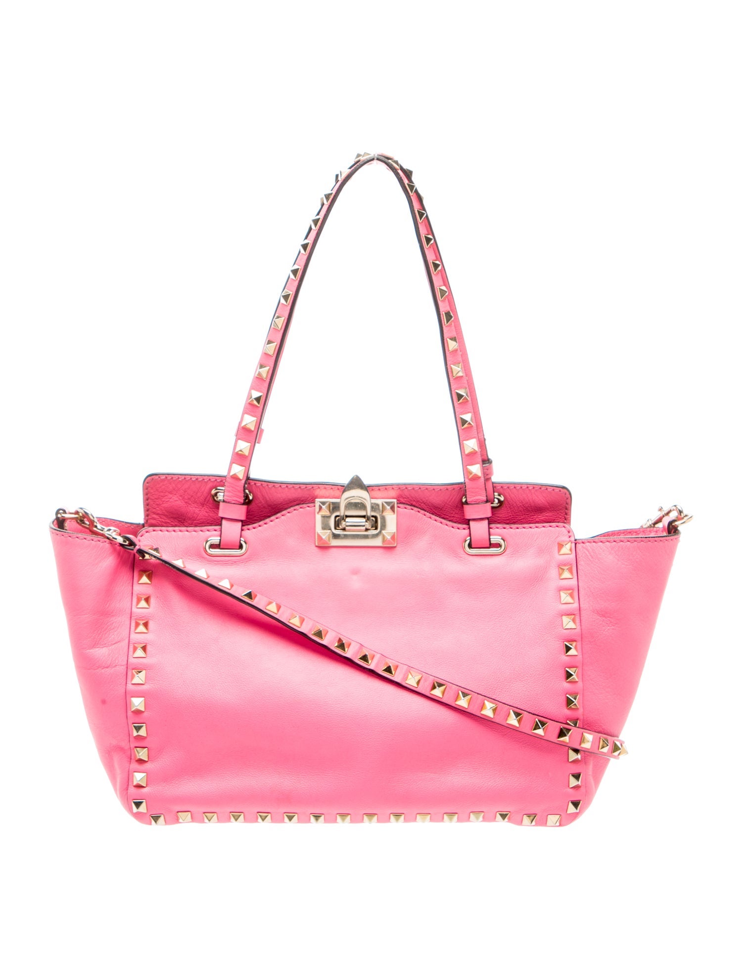 grace VALENTINO ROCKSTUD BAG ほぼ新品 Valentino Rockstud Top Handle Bag - Pink Handle Bags, Handbags