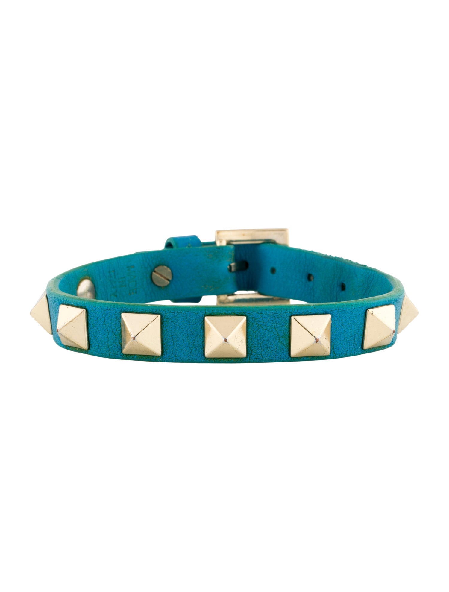 Valentino Rocktsud Leather Bracelet
