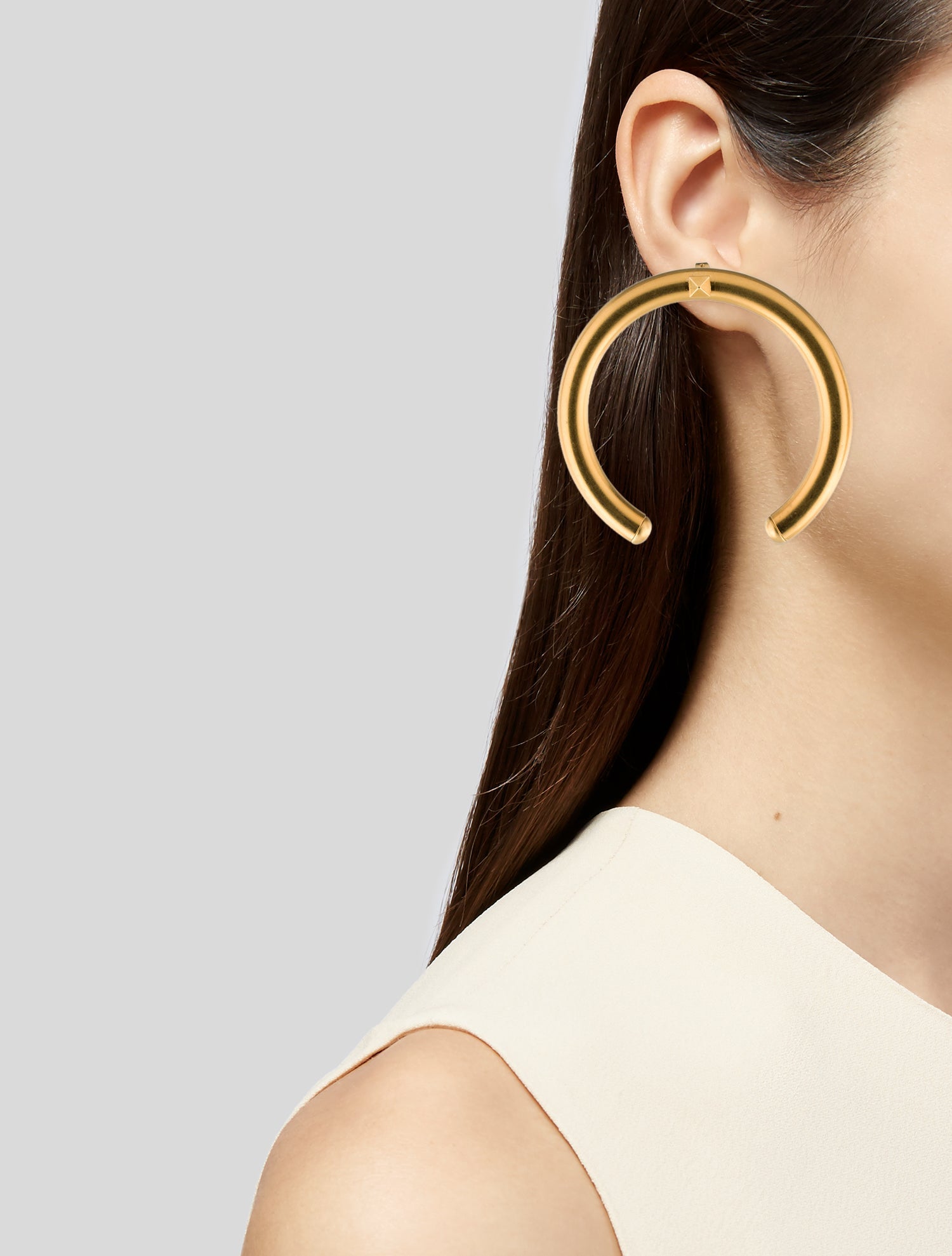 Valentino Rockstud Large Hoop Earrings