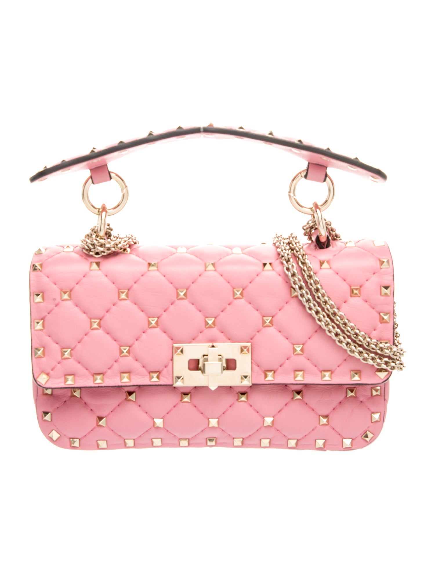 Valentino Rockstud Spike Top Handle Bag