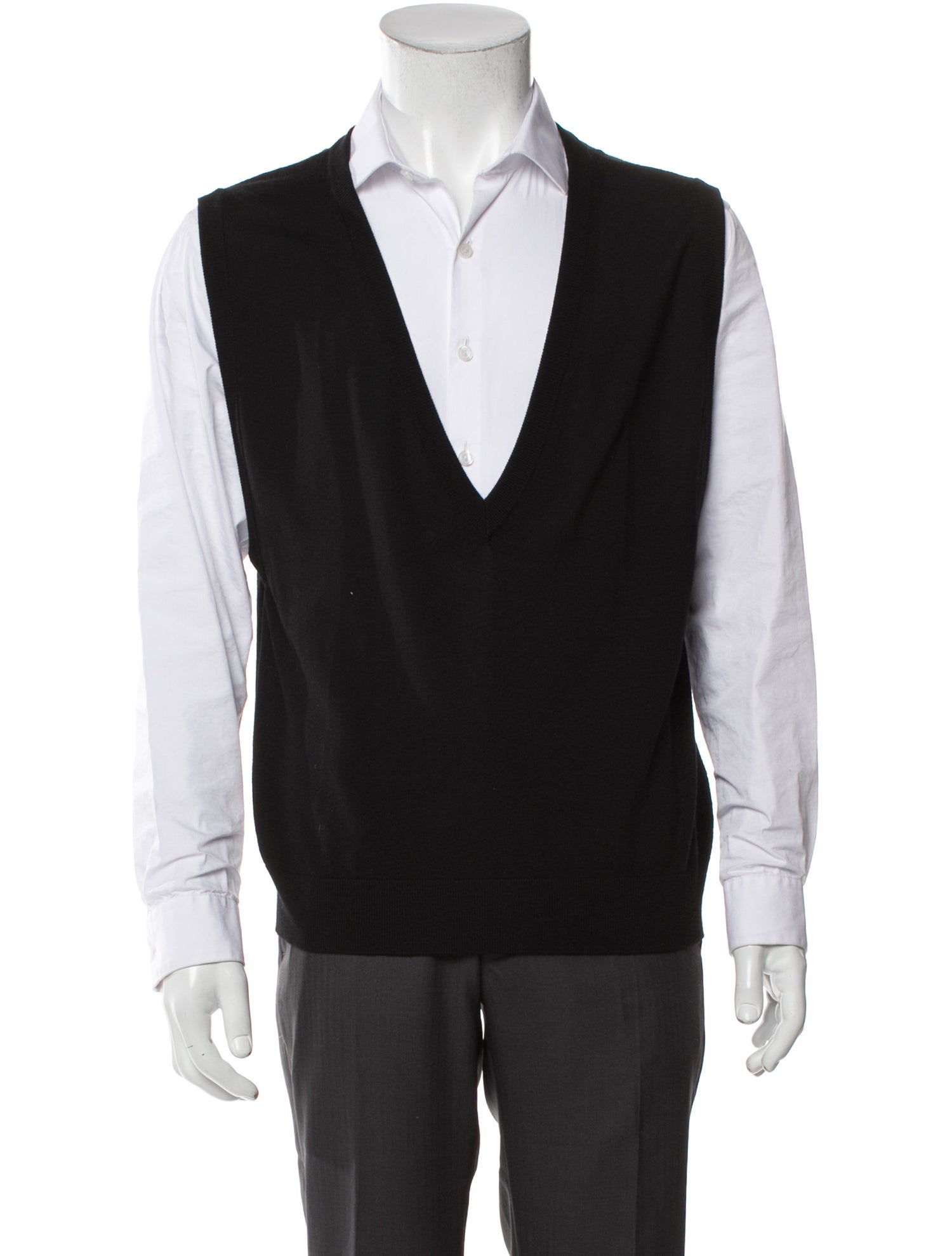 Valentino Virgin Wool V-Neck Sweater Vest