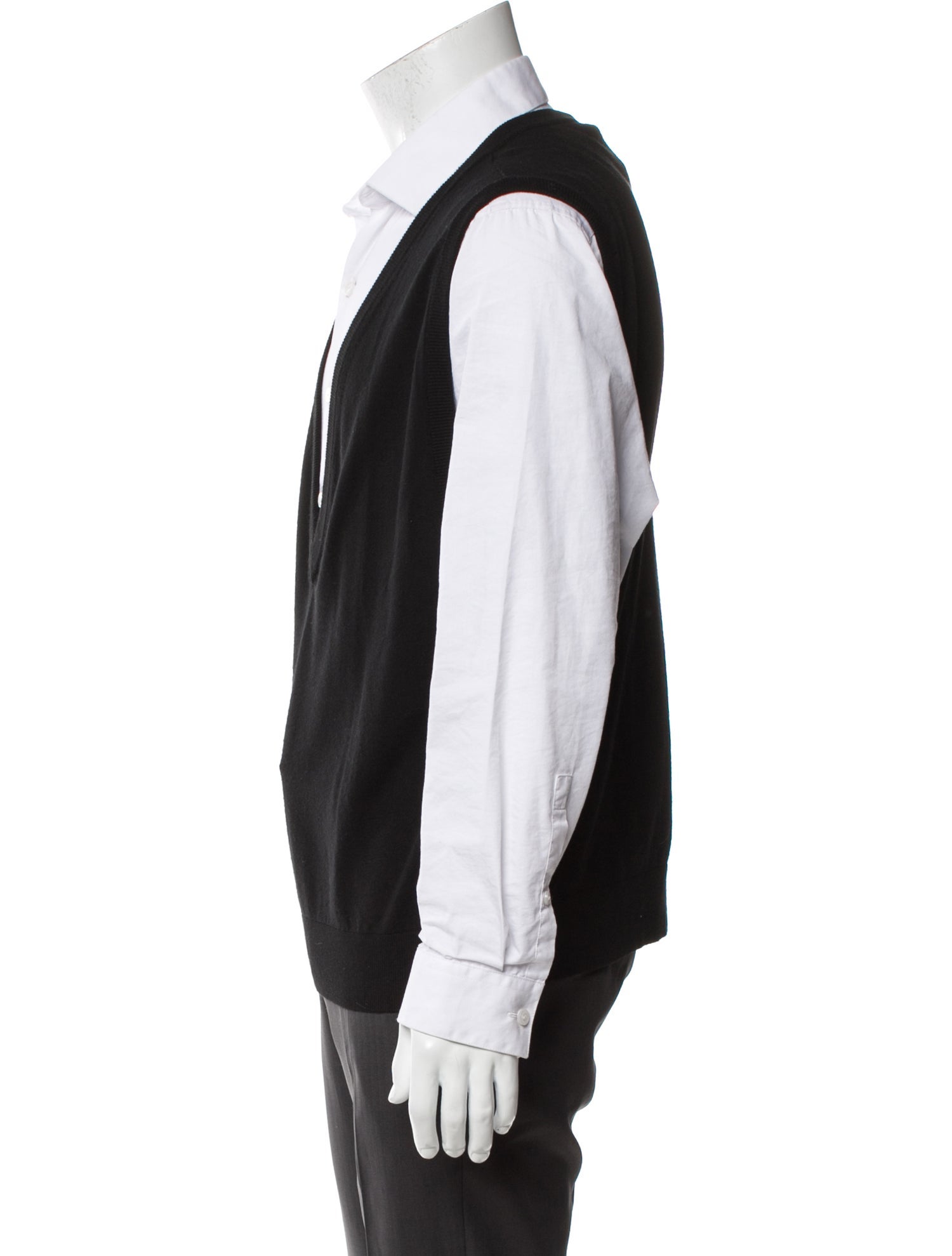 Valentino Virgin Wool V-Neck Sweater Vest
