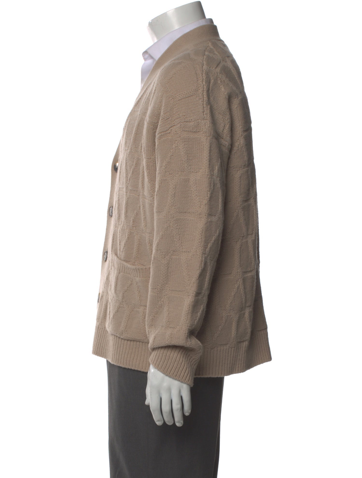 Valentino Virgin Wool V-Neck Cardigan w/ Tags