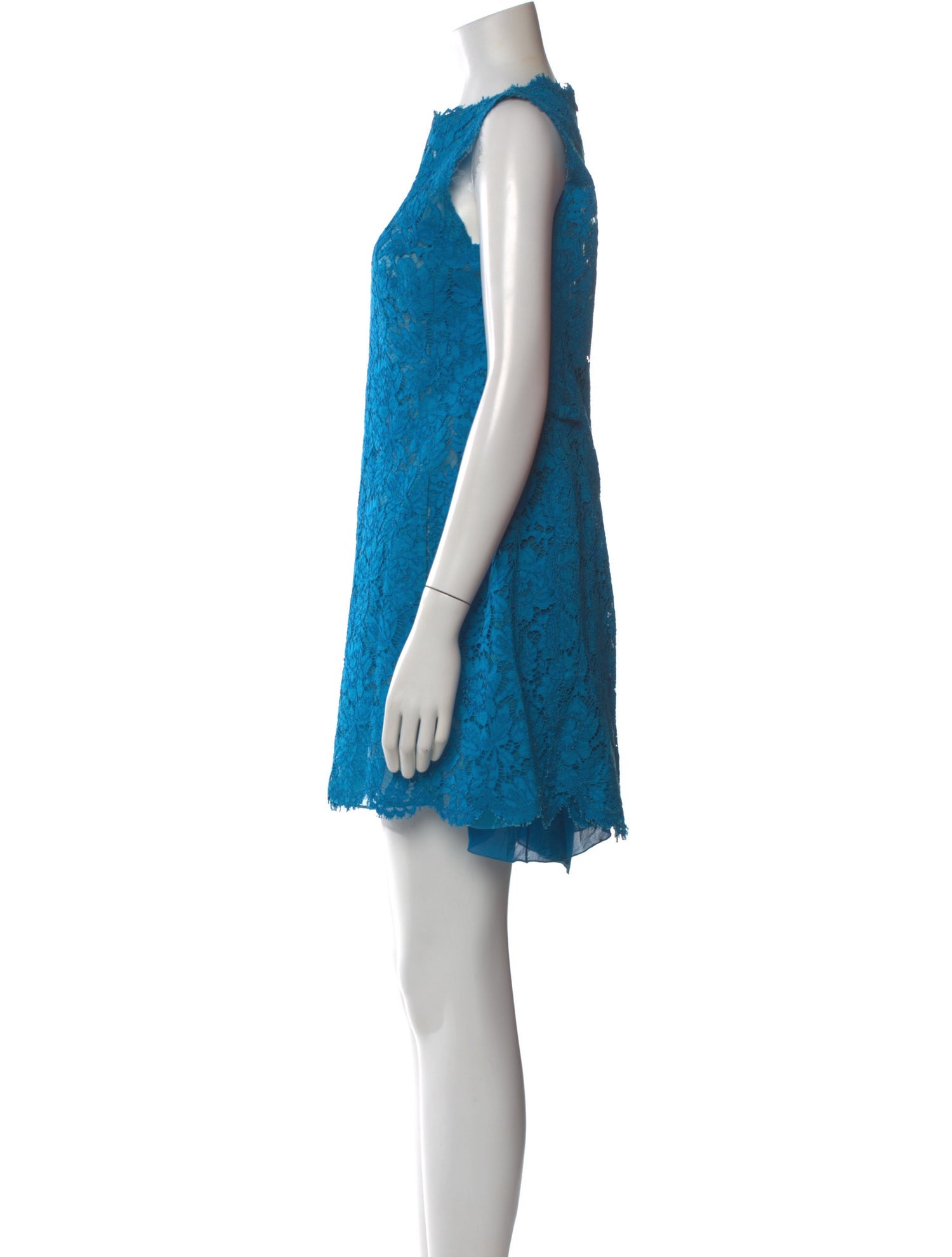 chinese dress ladies Valentino Garavani Tie-detailed broderie anglaise cotton mini dress – Luisa  World main image 1