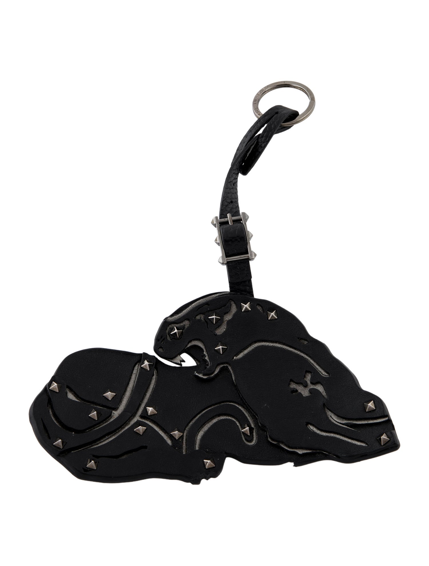Valentino Leather Panther Bag Charm