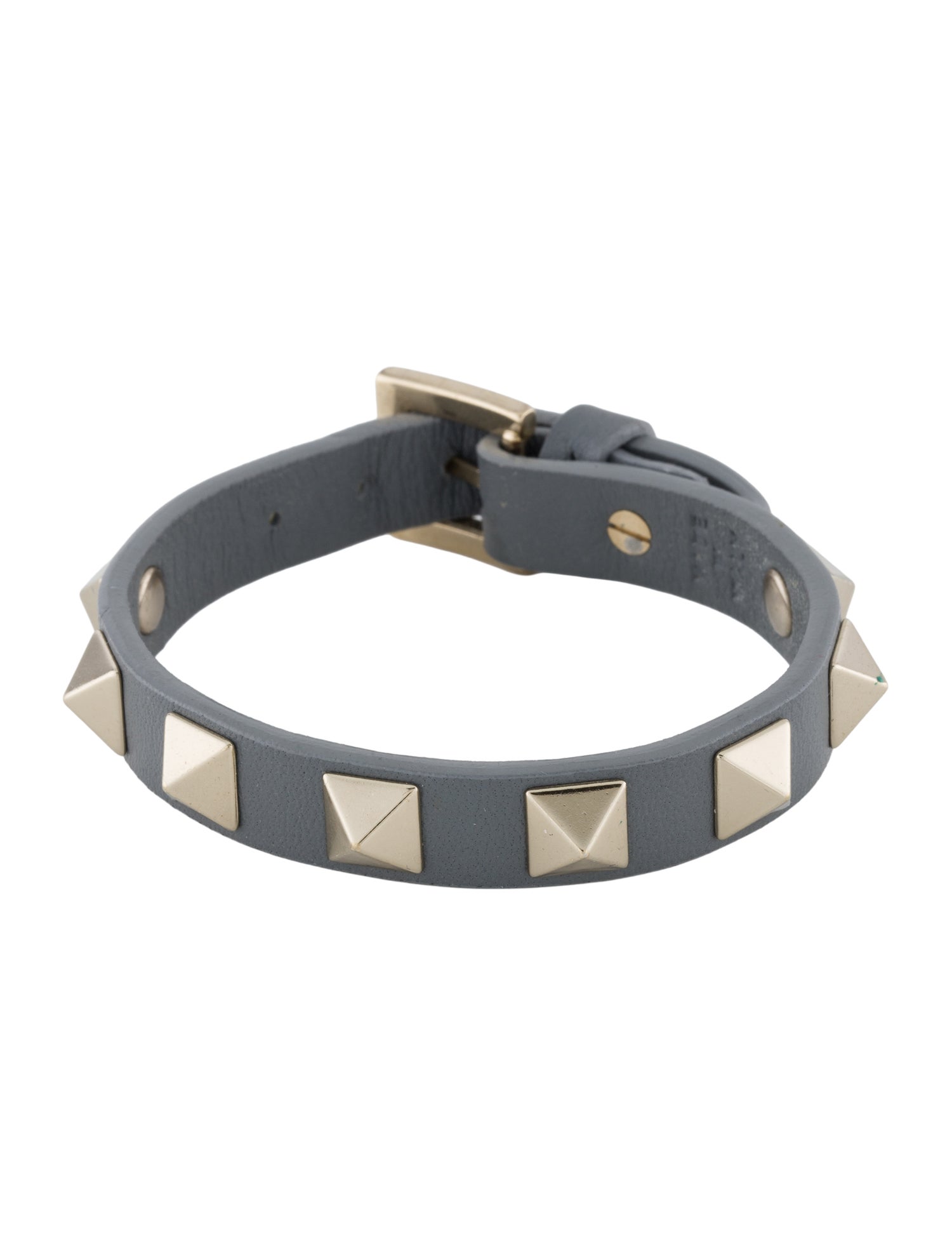 Valentino Leather Rockstud Wrap Bracelet