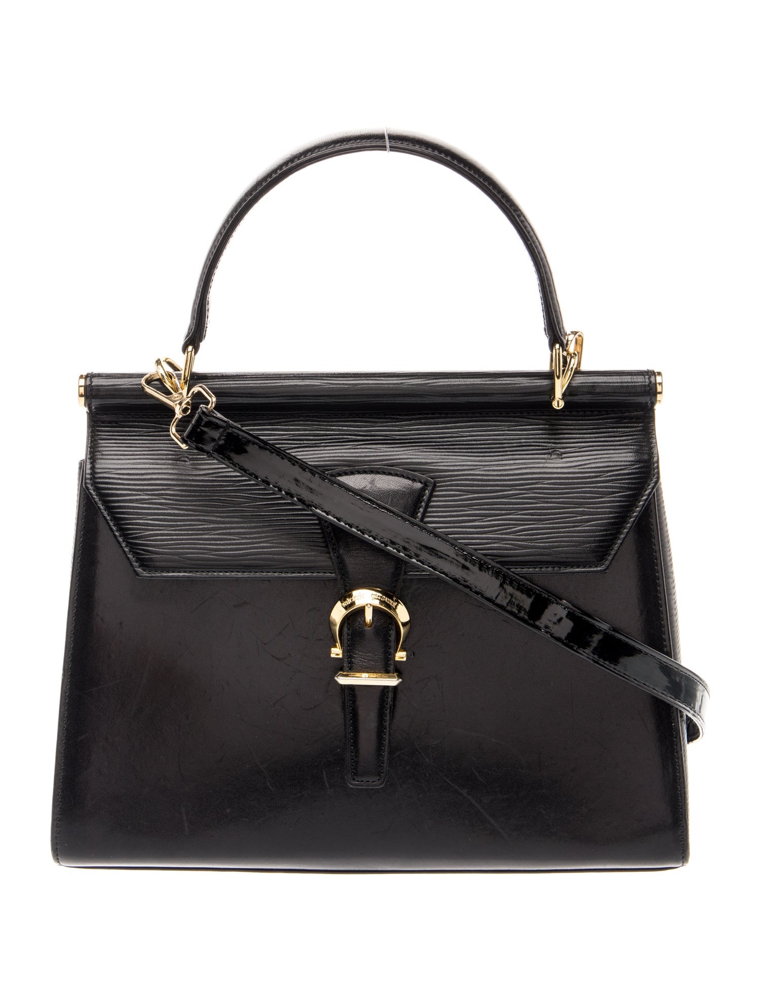 Valentino Leather Top Handle Bag - Black Handle Bags, Handbags