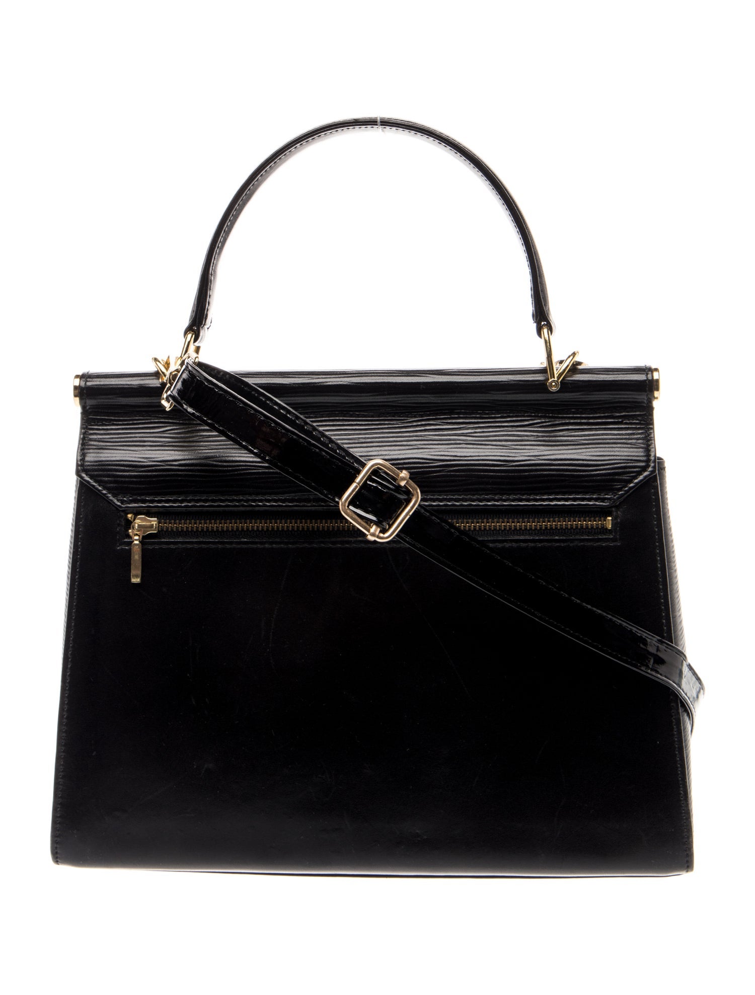 Valentino Leather Top Handle Bag - Black Handle Bags, Handbags