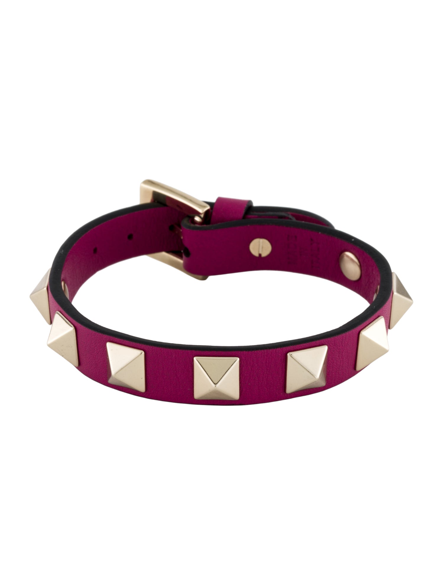 Valentino Leather Rockstud Wrap Bracelet