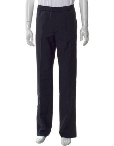Pre-owned Valentino Wool Pants W/ Tags In Blue